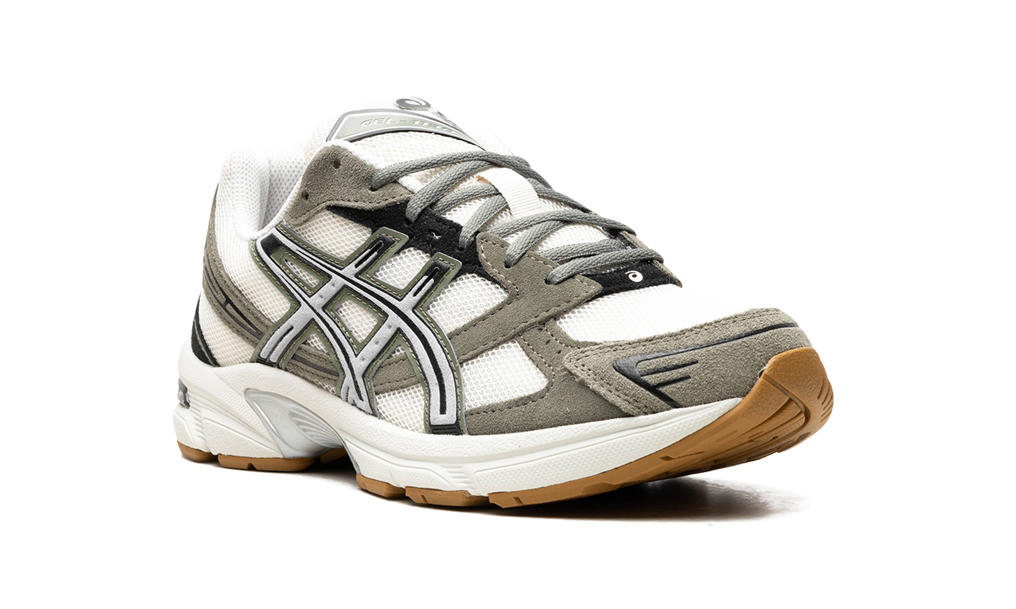 asics gel 1130 pale oak mantle green+1201A255-202+diagnol right view