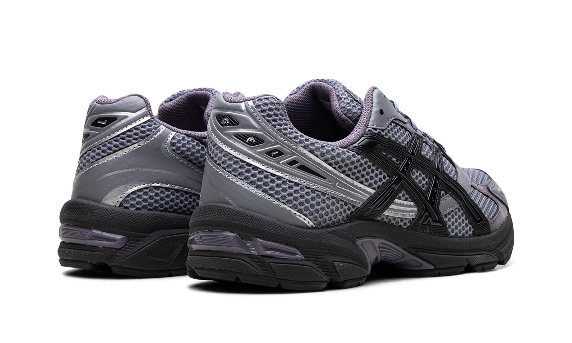 asics gel 1130 sheet rock black+1203A633-020+diagnol right behind view