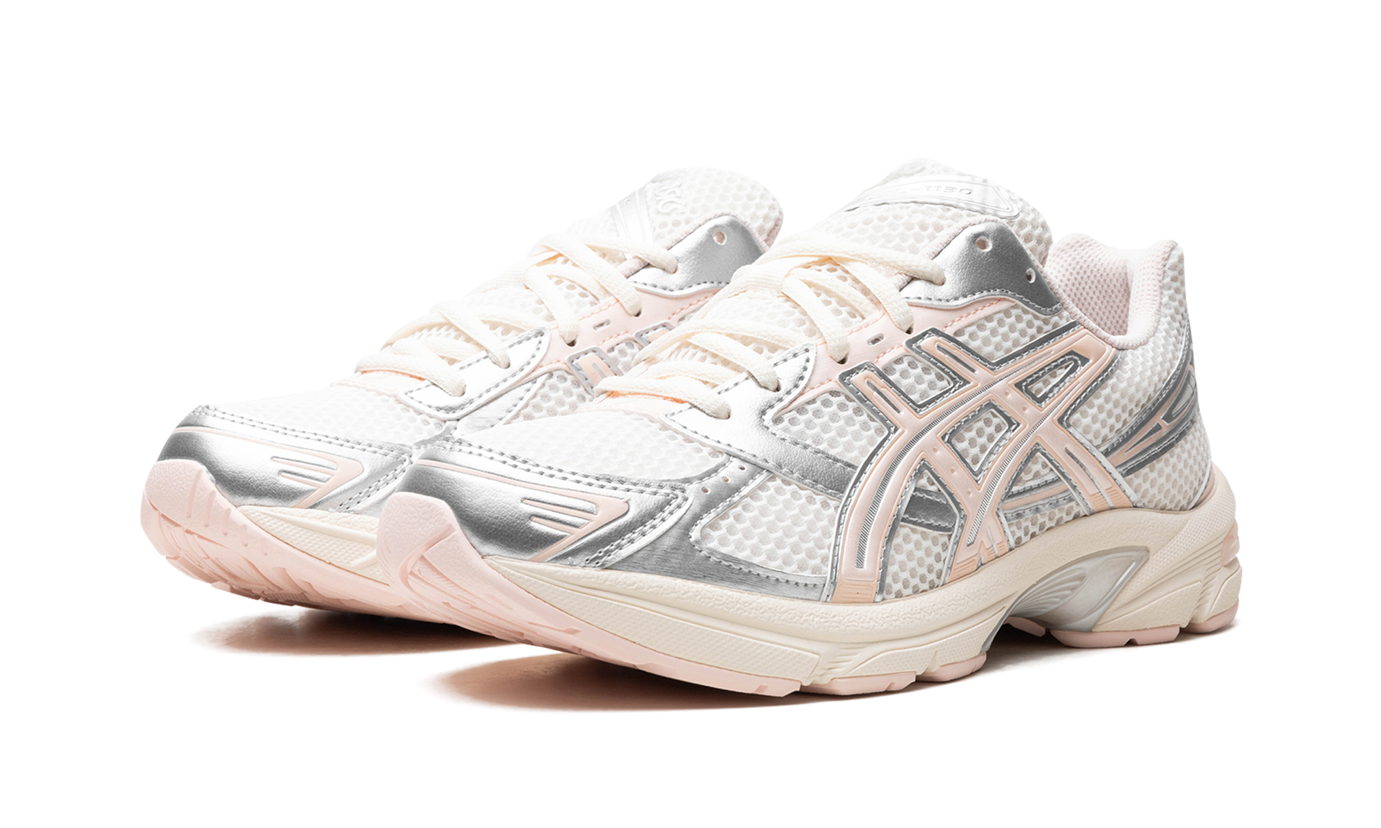 asics gel 1130 silver pack pink women s+1202A505-100+diagnol left view