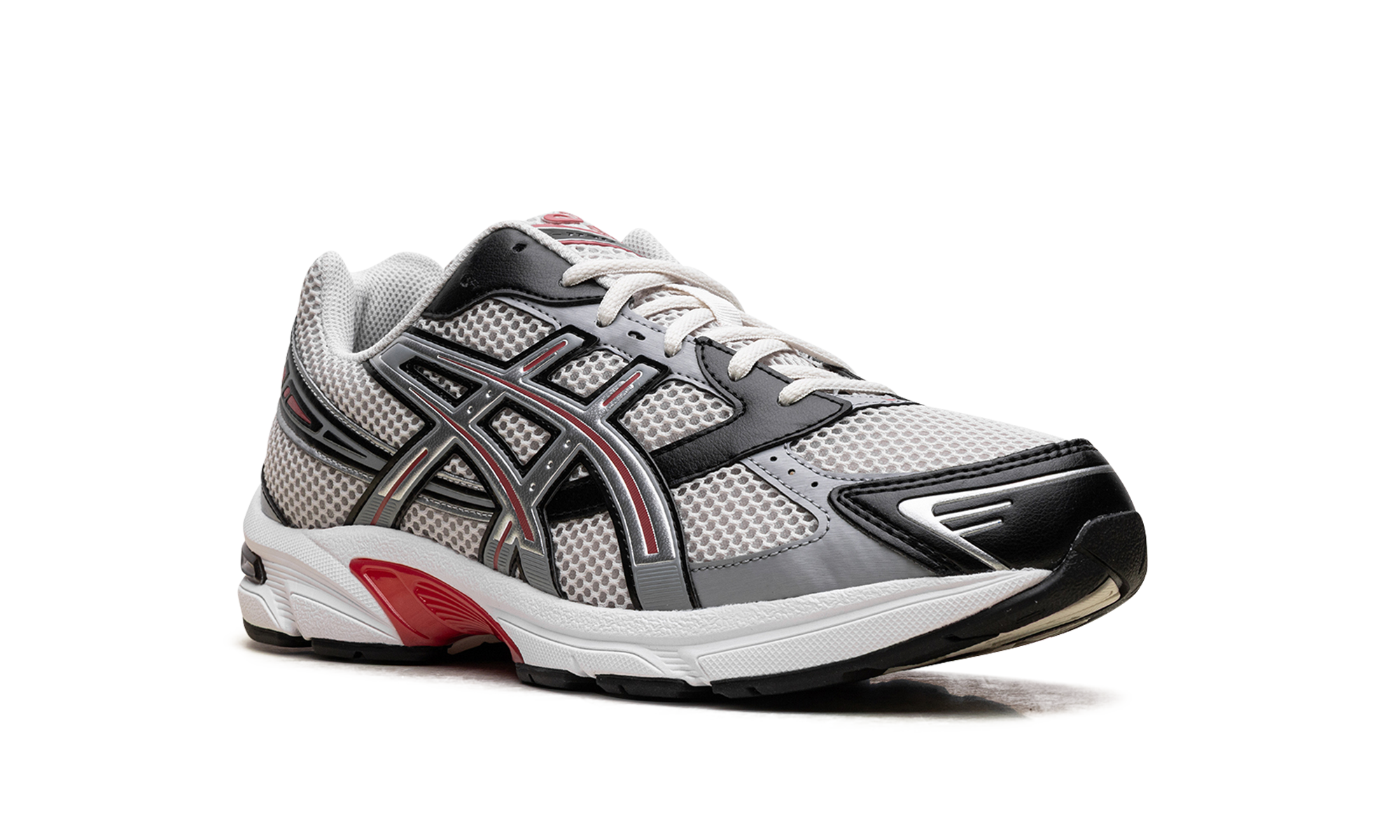 asics gel 1130 smoke grey pure silver red+1201A256-024+diagnol right view