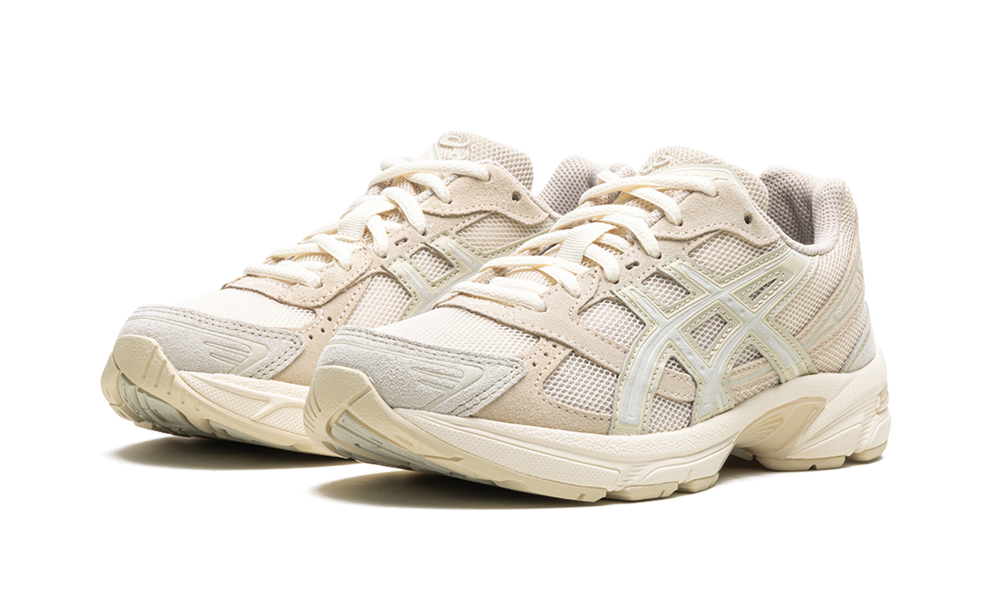 asics gel 1130 vanilla white sage+1201A255-252+diagnol left view