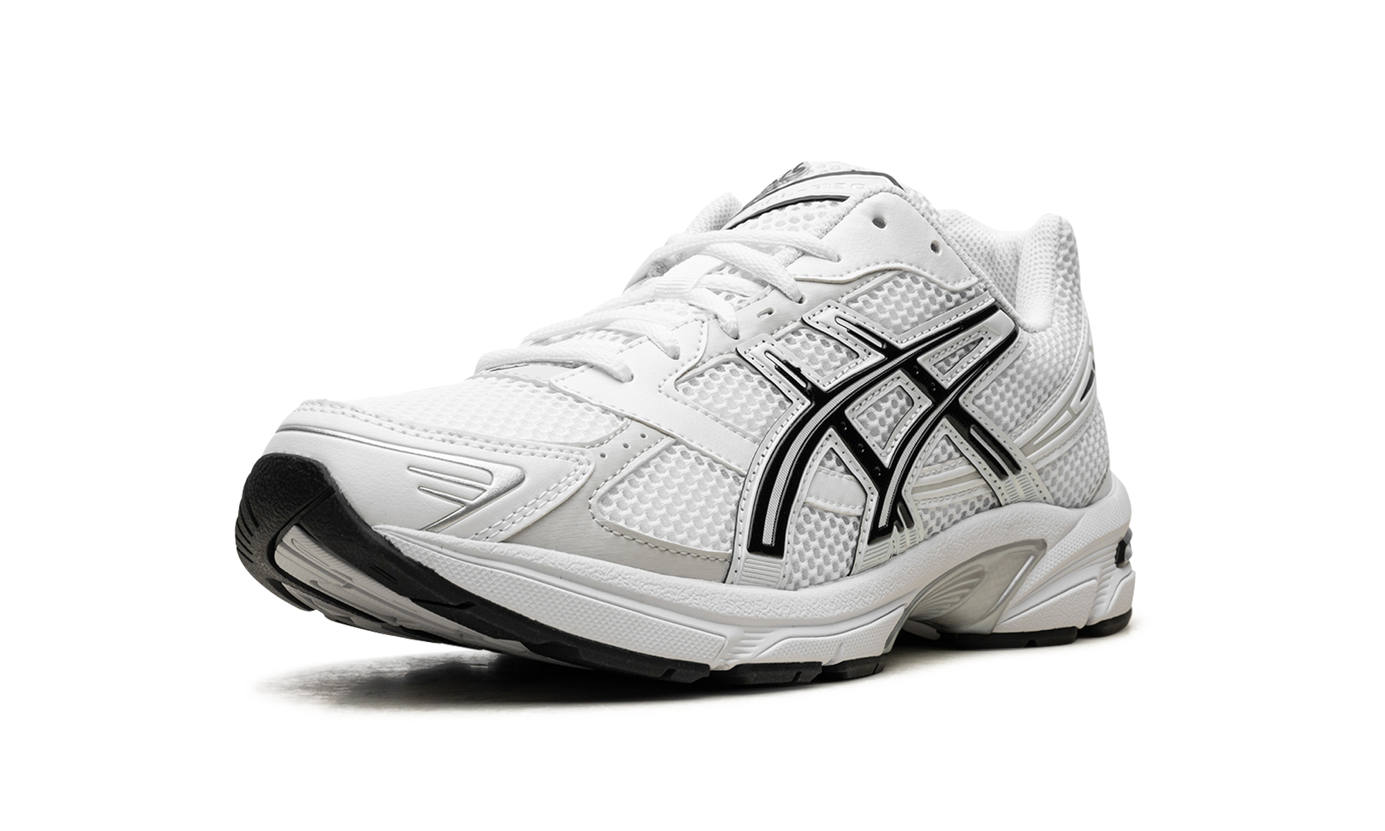 asics gel 1130 white black+1201B019-100+left diagnol single view