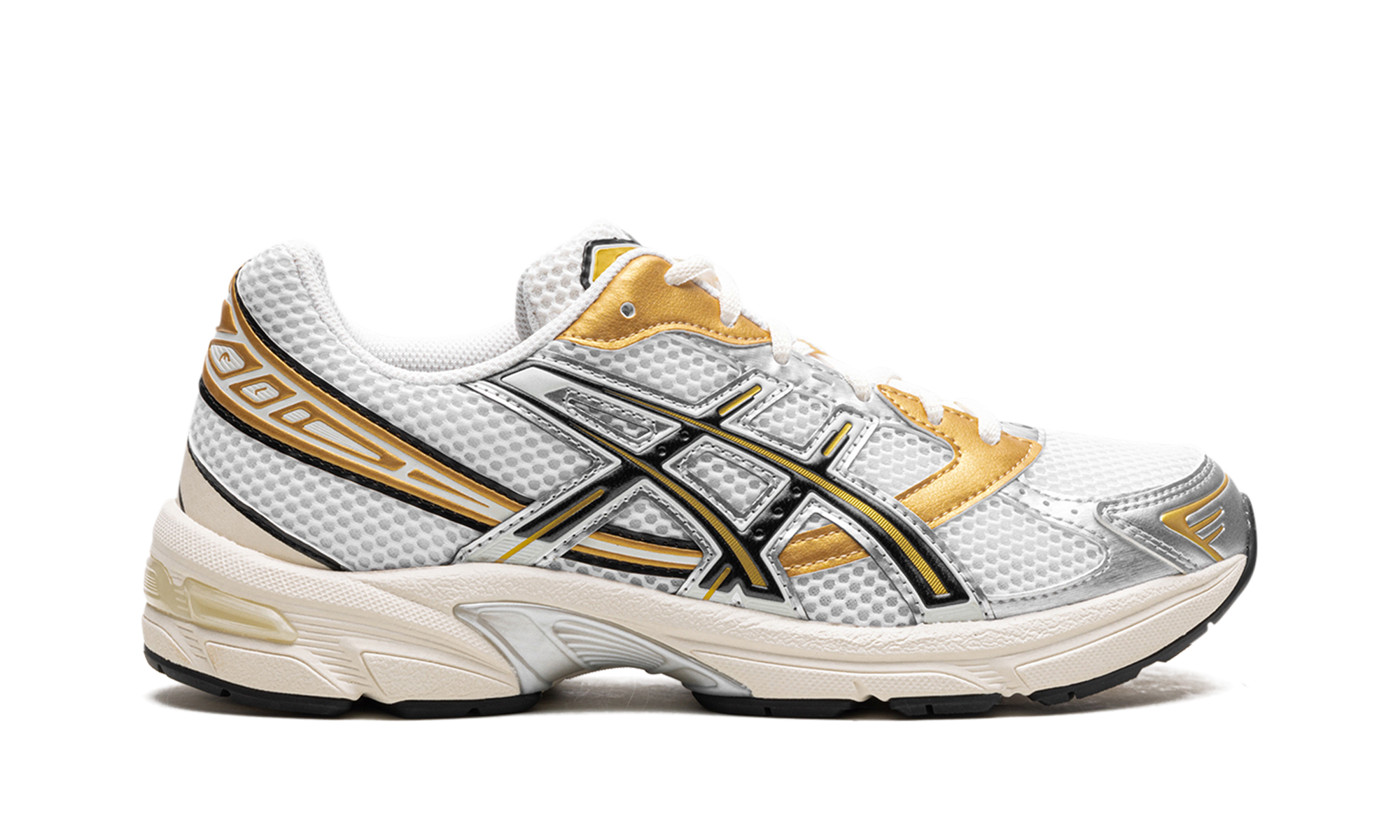 asics gel 1130 white black gold+1203A698-100+right view