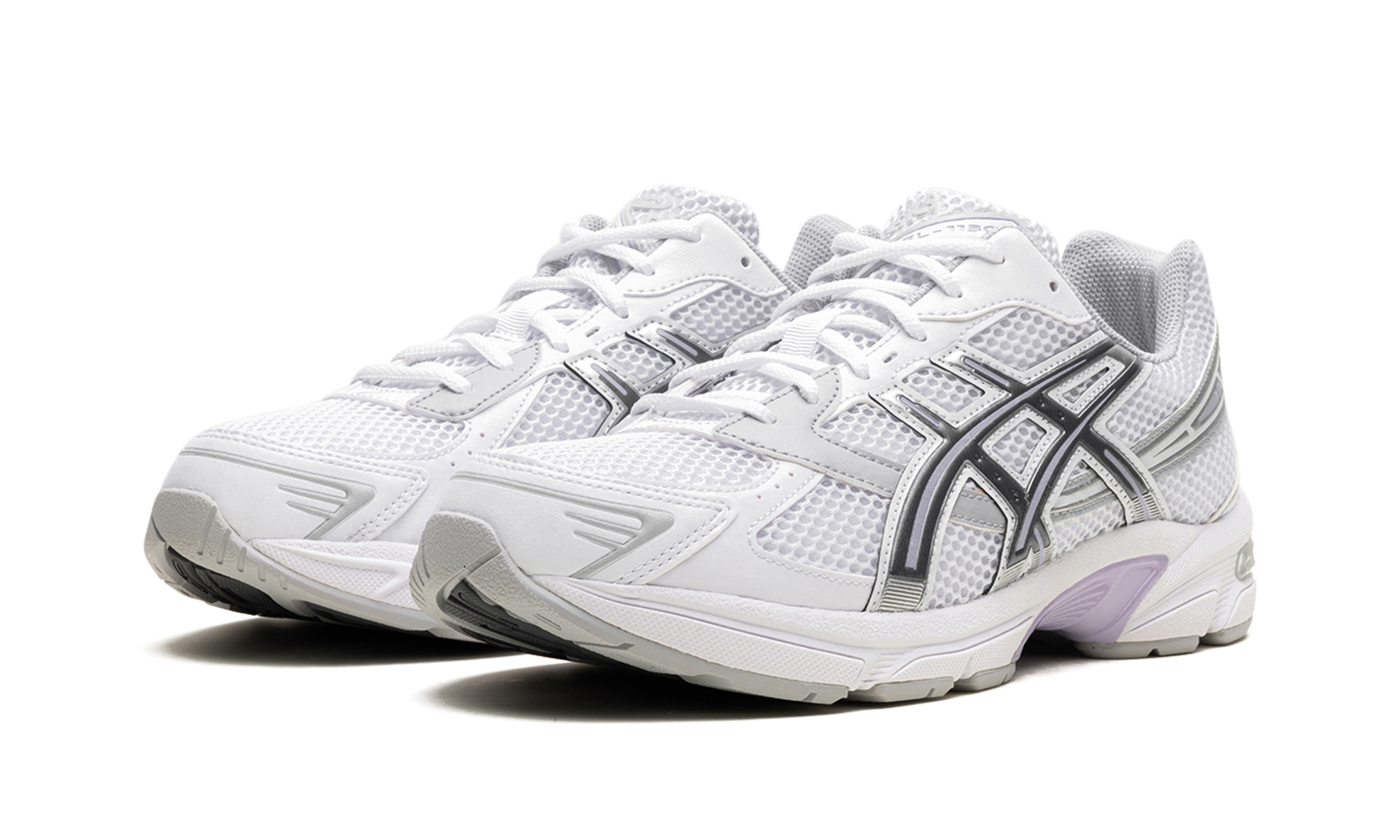 asics gel 1130 white carrier grey lilac women s+1202A164-115+diagnol left view