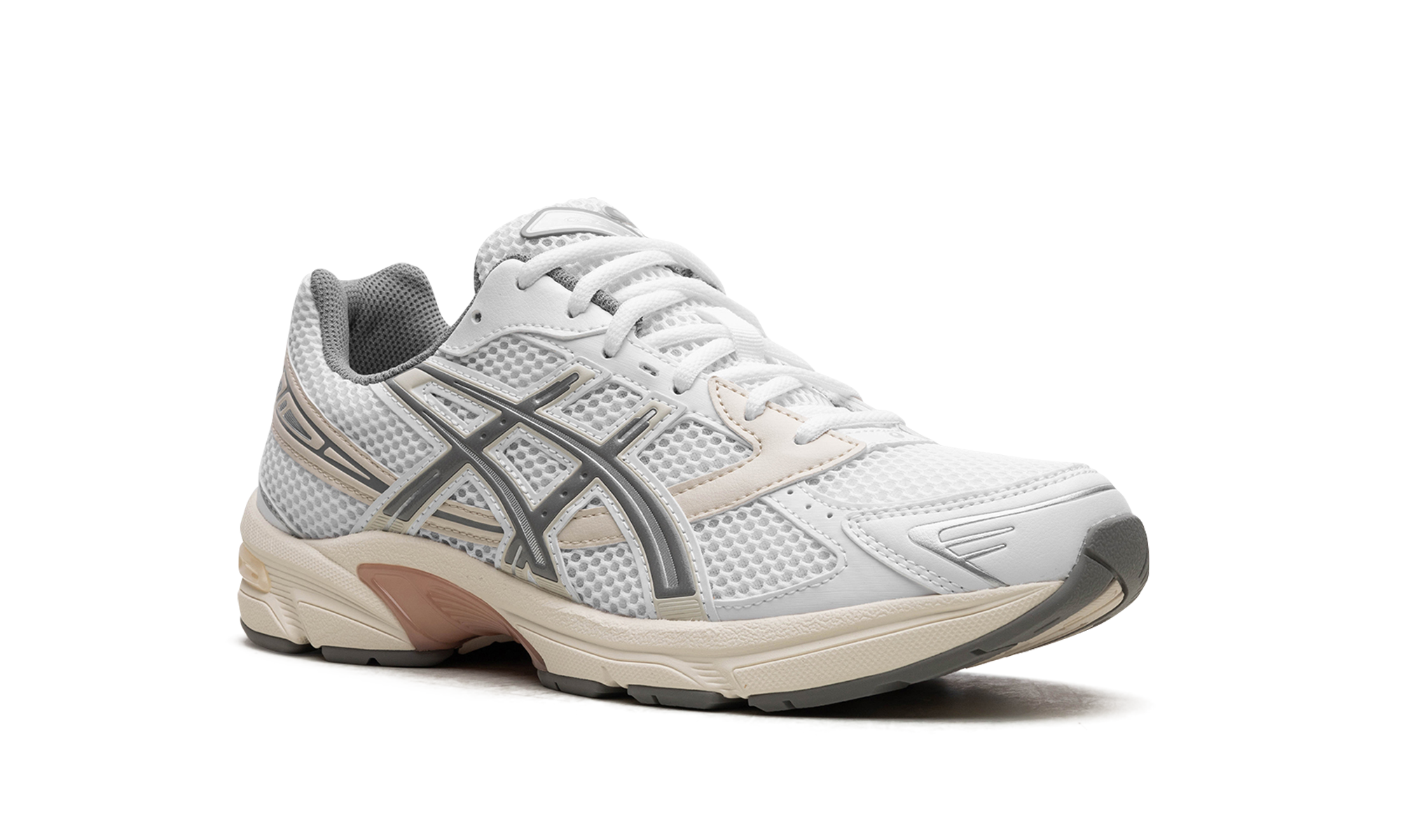 asics gel 1130 white clay grey+1201A256-112+diagnol right view