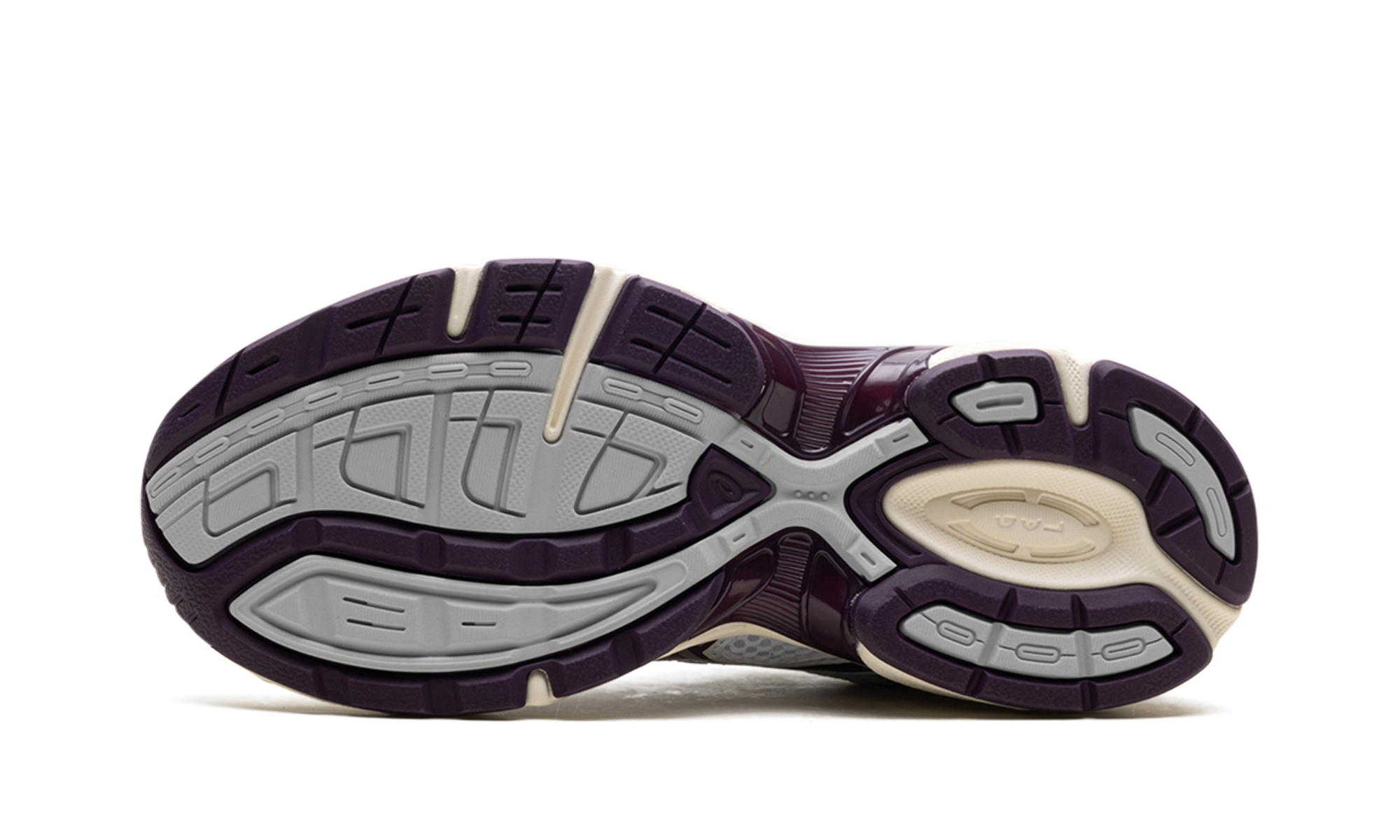 asics gel 1130 white deep plum women s+1202A518-101+bottom view