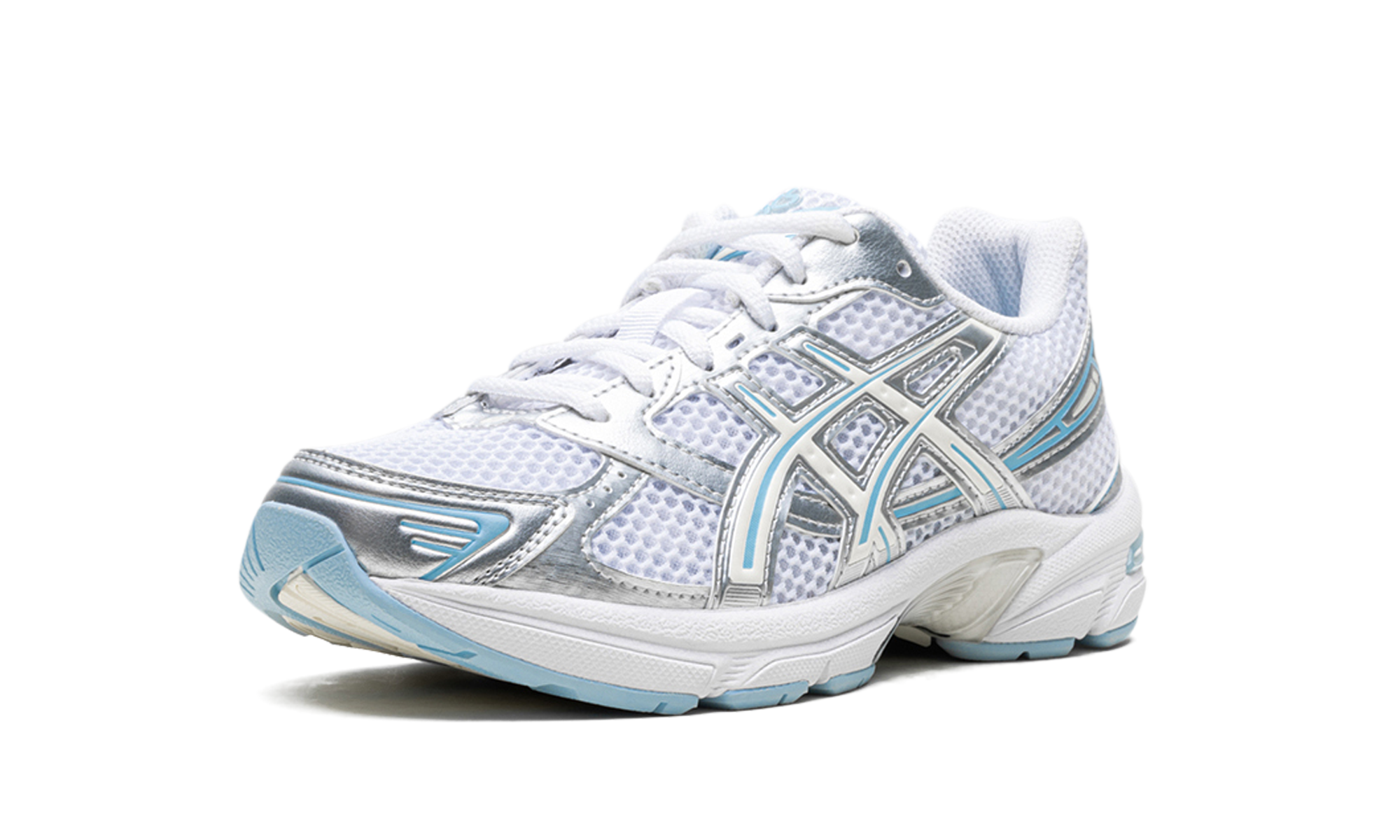 asics gel 1130 white ivory light blue+1202A504-100+left diagnol single view