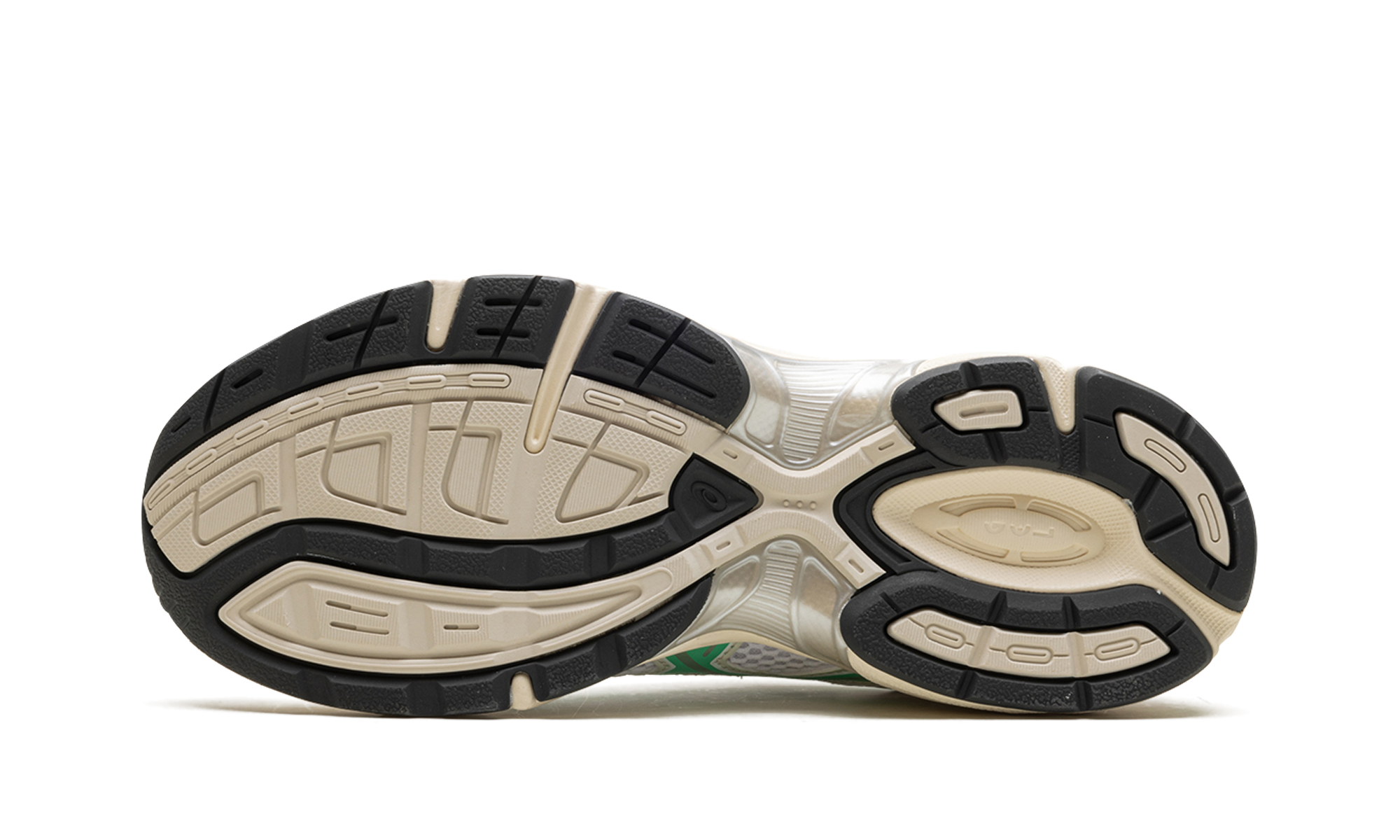 asics gel 1130 white malachite green off white midsole women s+1202A164-114+bottom view