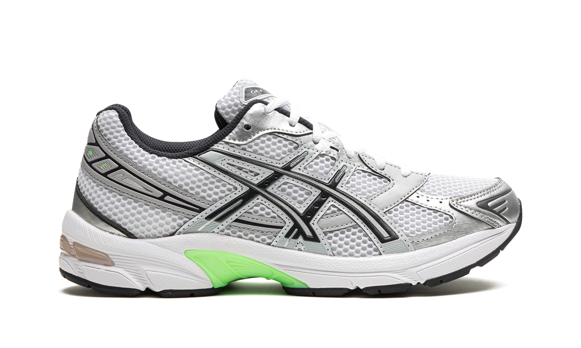 asics gel 1130 white mid grey lime green+1201A256-114+right view