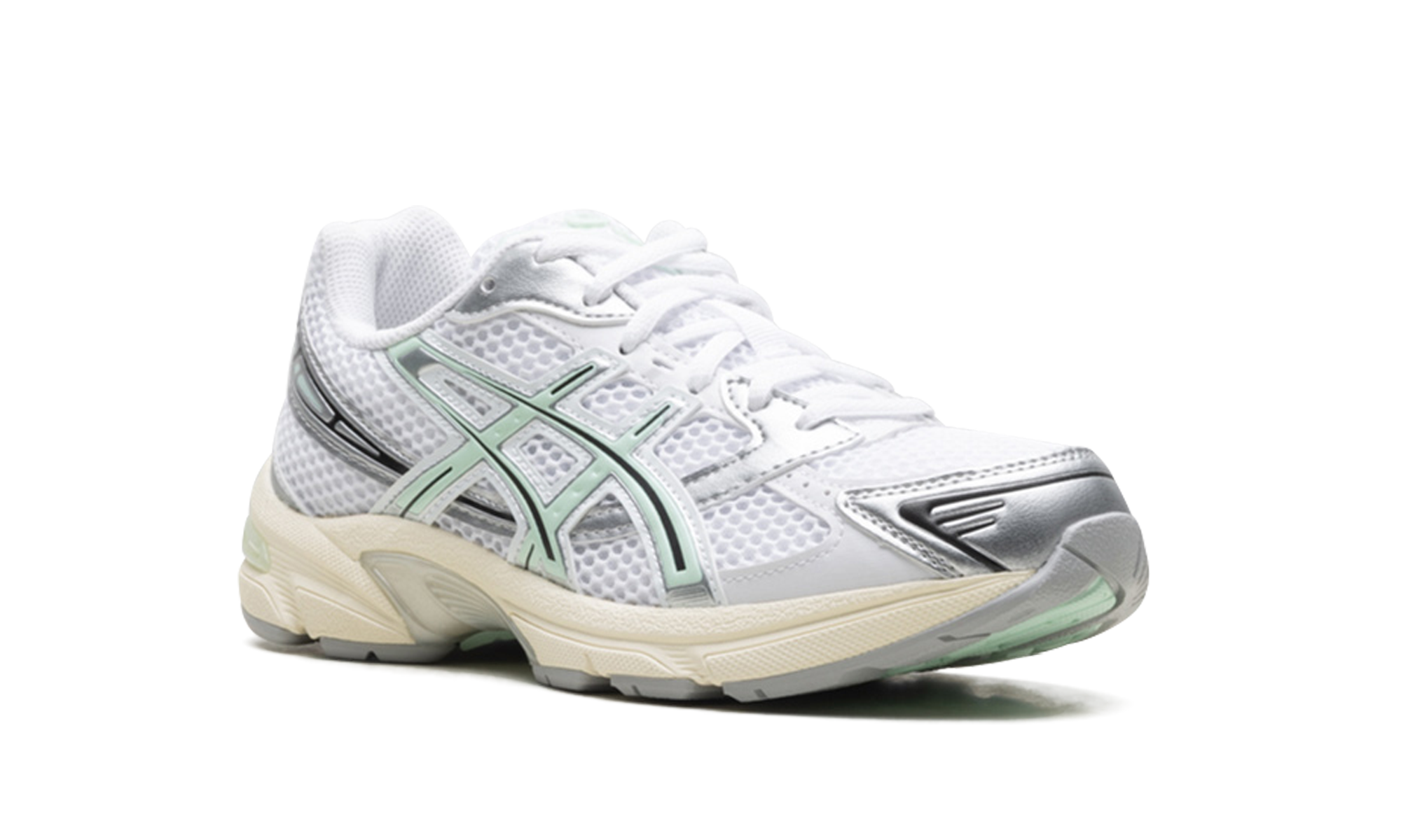 asics gel 1130 white mint tint women s+1202A164-120+diagnol right view