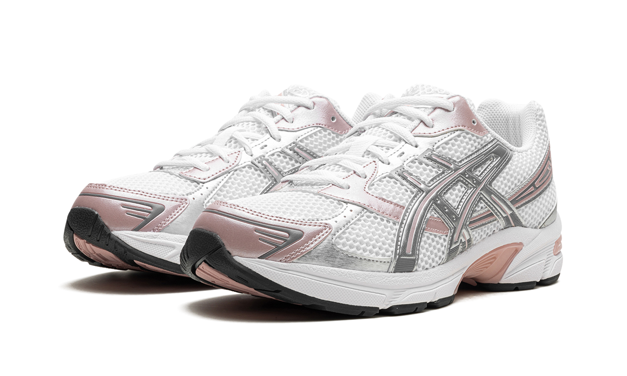 asics gel 1130 white neutral pink women s+1202A164-117+diagnol left view