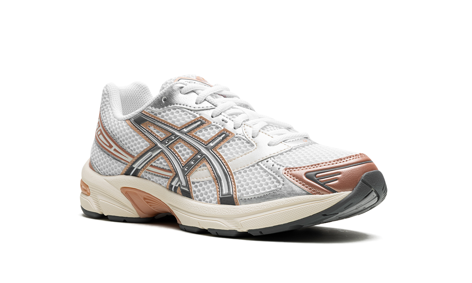 asics gel 1130 white pure silver bronze women s+1202A502-101+diagnol right view