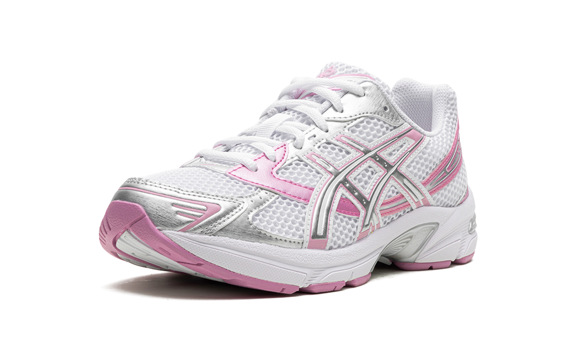 asics gel 1130 white pure silver pink women s+1202A507-100+left diagnol single view