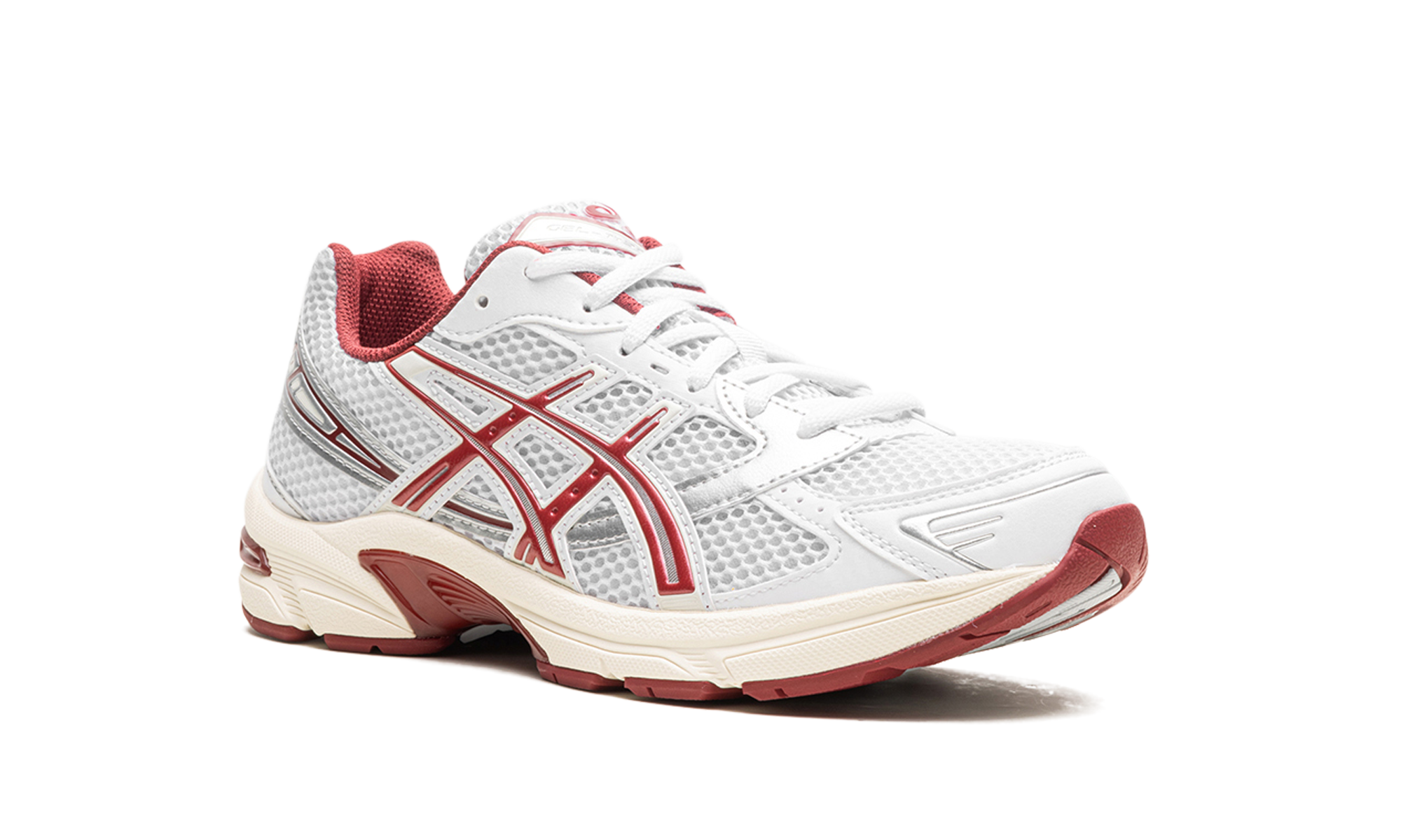 asics gel 1130 white red dahlia women s+1202A518-100+diagnol right view