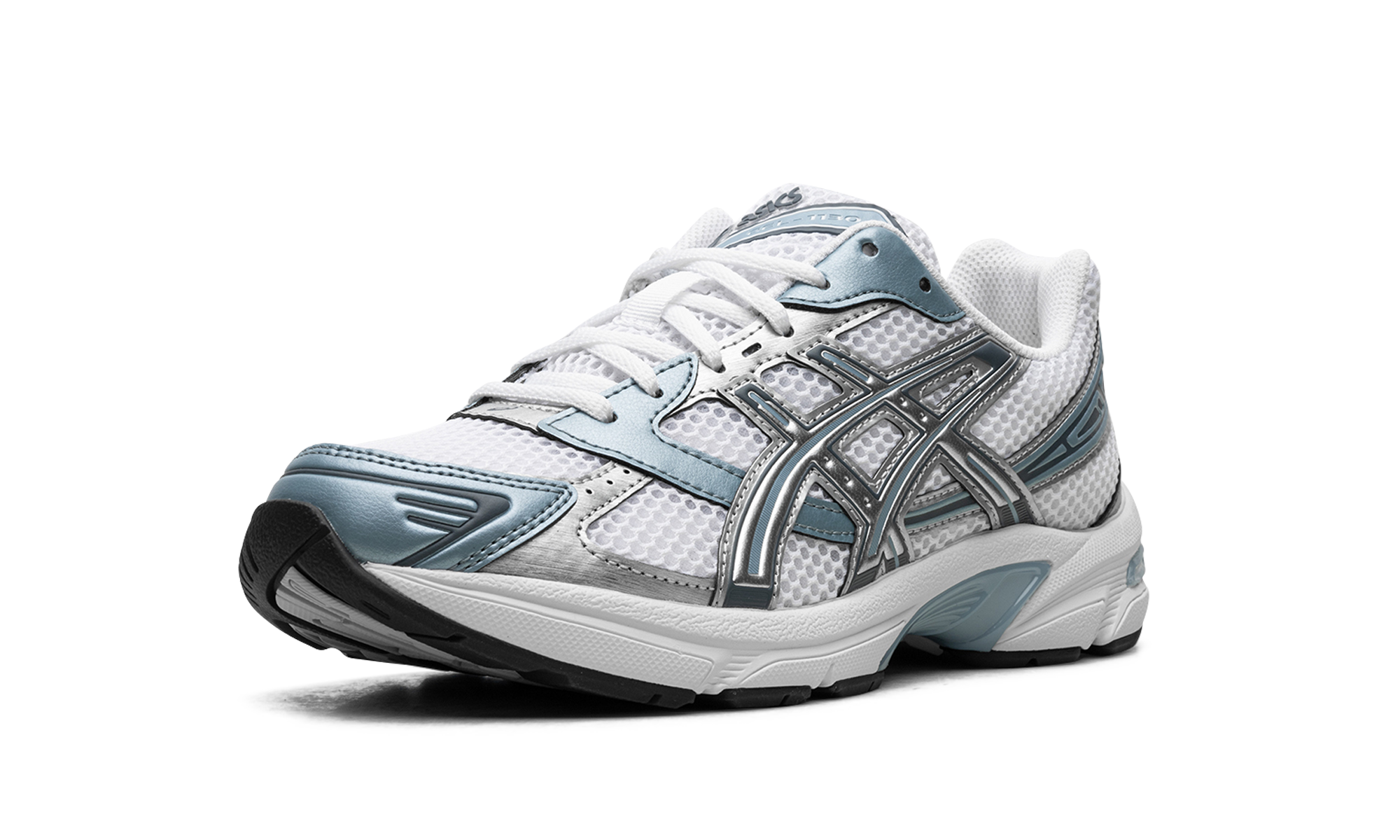 asics gel 1130 white shark skin+1201A256-116+left diagnol single view