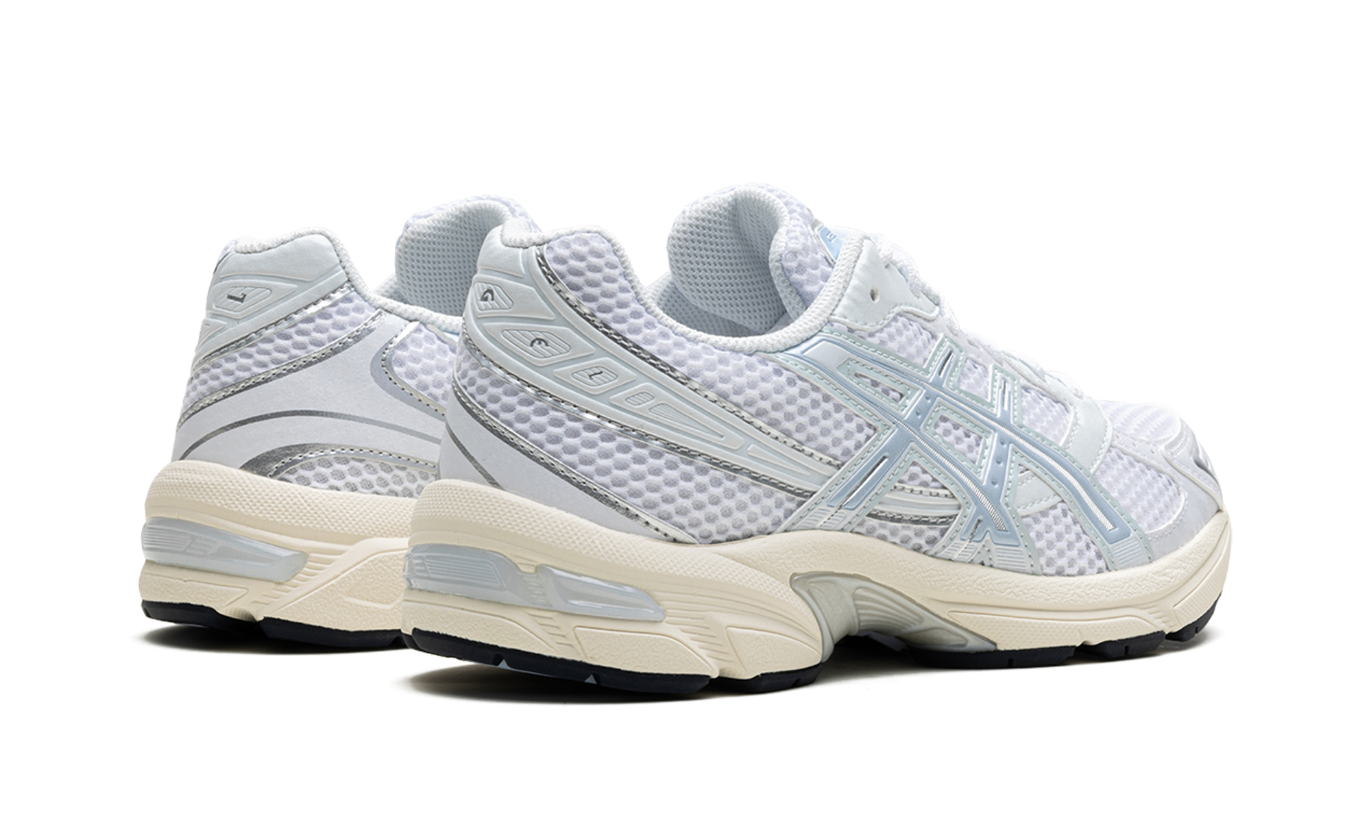 asics gel 1130 white soft sky women s+1202A502-100+diagnol right behind view