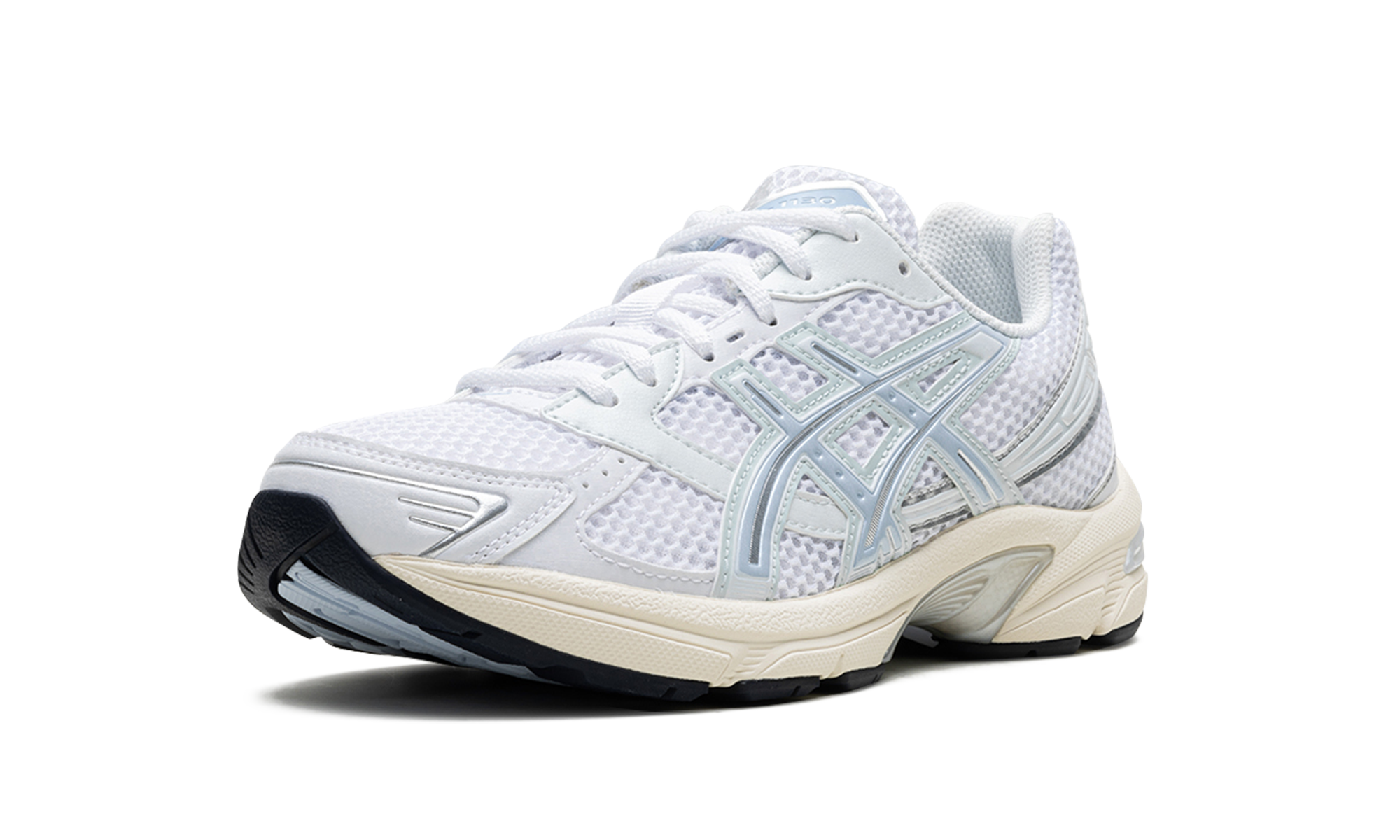 asics gel 1130 white soft sky women s+1202A502-100+left diagnol single view