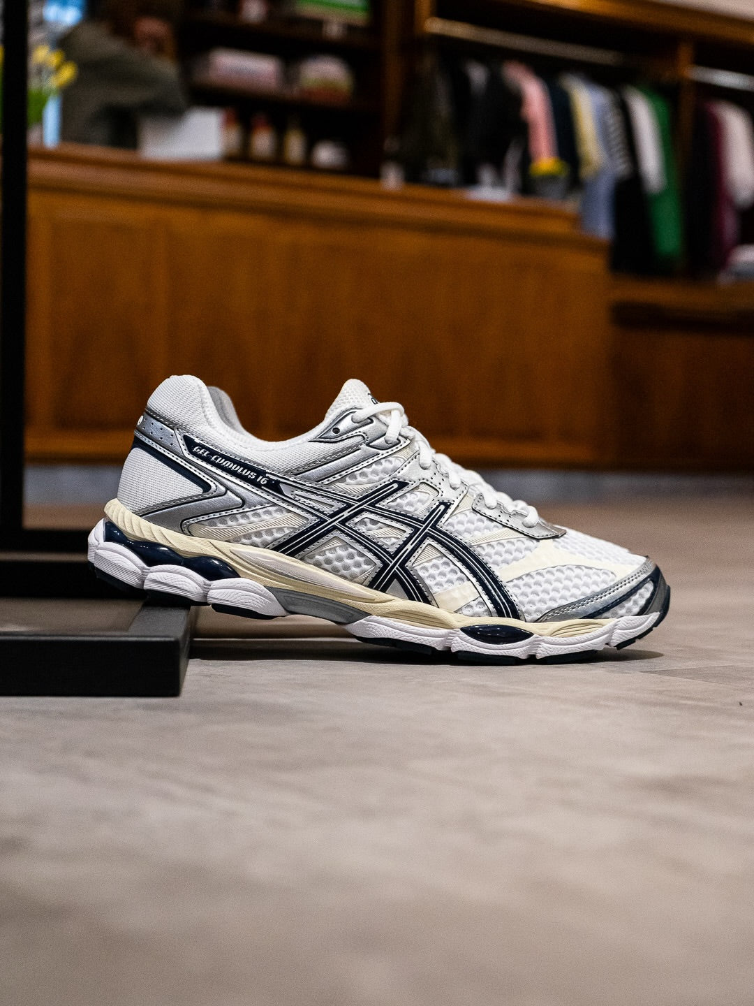 ASICS Gel-Cumulus 16 White Midnight, Lifestyle View 4, SKU 1203A733-103