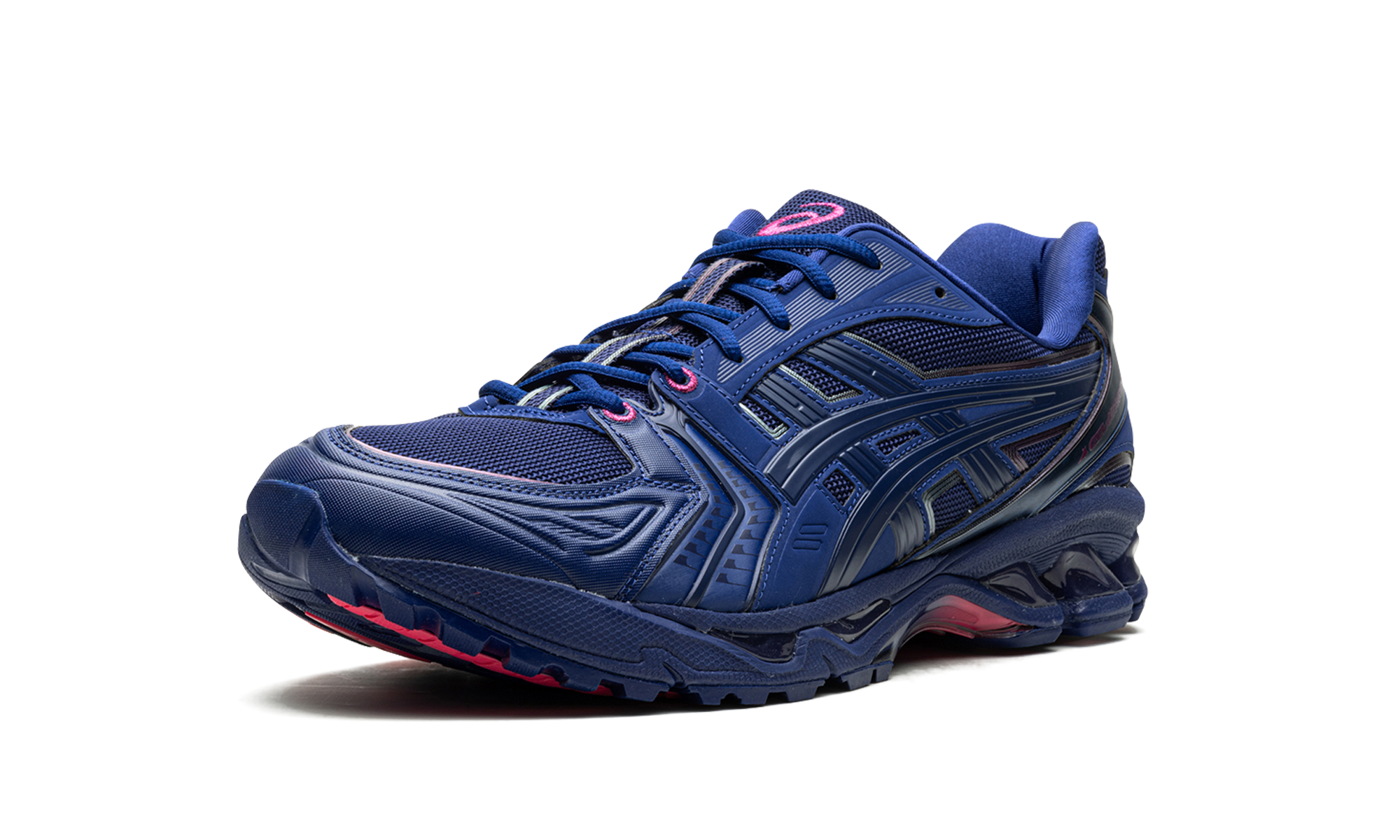 asics gel kayano 14 8on8 indigo blue+1201B024-400+left diagnol single view