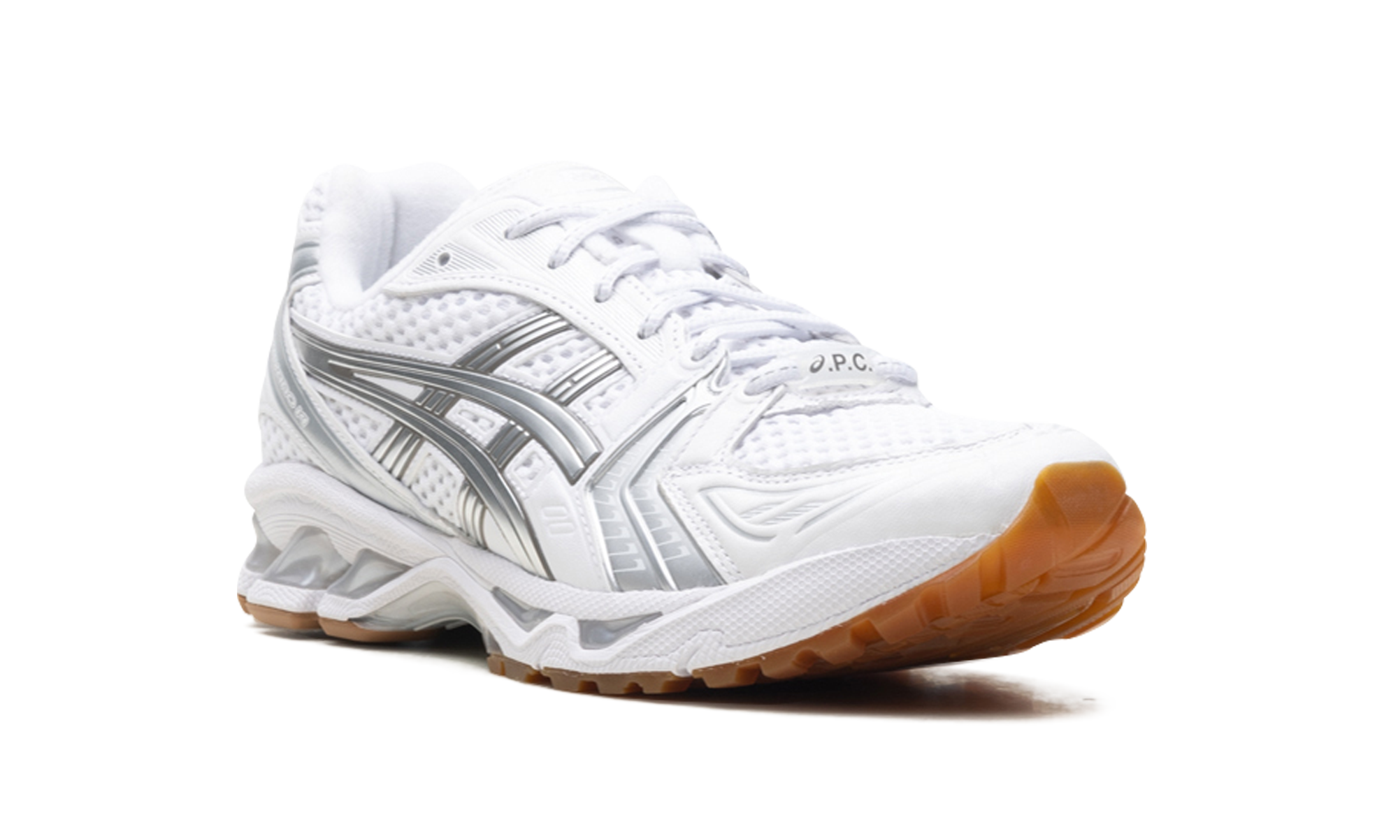 asics gel kayano 14 apc white pure silver+1203A727-100+diagnol right view