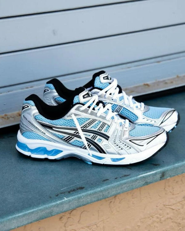 ASICS Gel Kayano 14 Arctic Sky Pure Silver, Lifestyle View 4, SKU 1203A537-400