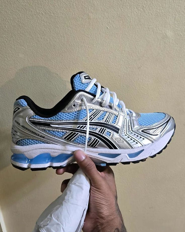 ASICS Gel Kayano 14 Arctic Sky Pure Silver, Lifestyle View 3, SKU 1203A537-400