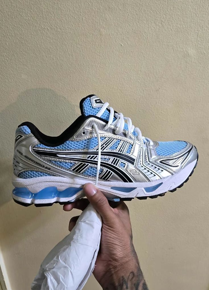 ASICS Gel Kayano 14 Arctic Sky Pure Silver, Lifestyle View 3, SKU 1203A537-400