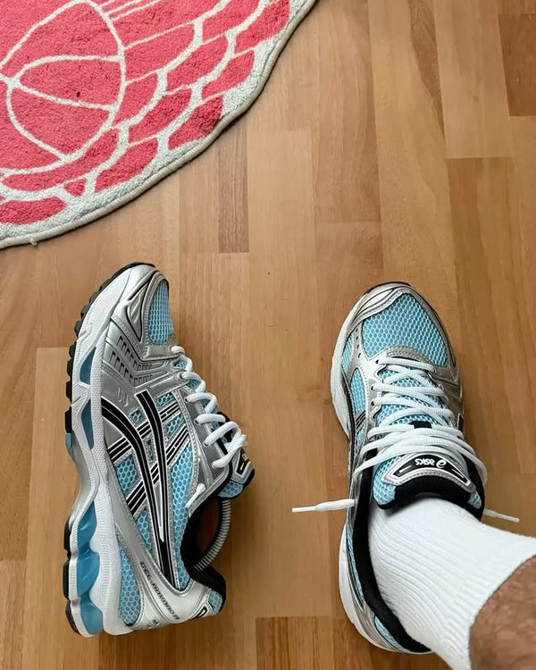 ASICS Gel Kayano 14 Arctic Sky Pure Silver, Lifestyle View 5, SKU 1203A537-400