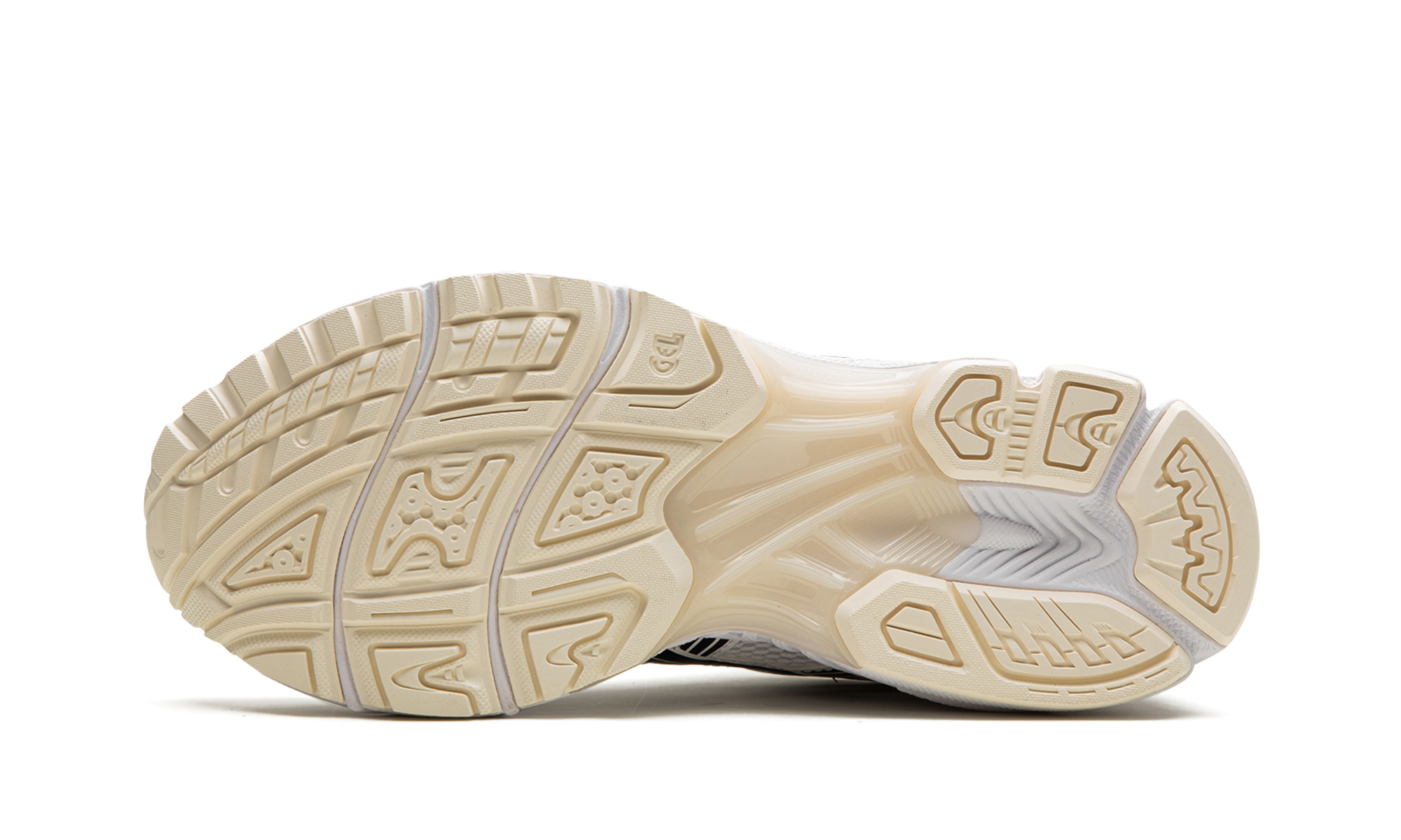 asics gel kayano 14 aritzia white black+1203A328-101+left diagnol single view