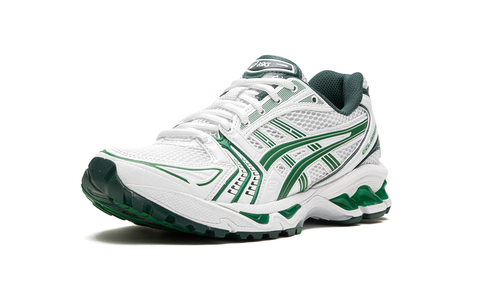 asics gel kayano 14 aritzia white leprechaun+1203A328-100+left diagnol single view
