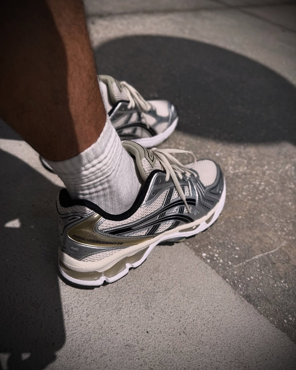 ASICS Gel-Kayano 14 Birch Pure Silver, Lifestyle View 4, SKU 1203A537-200