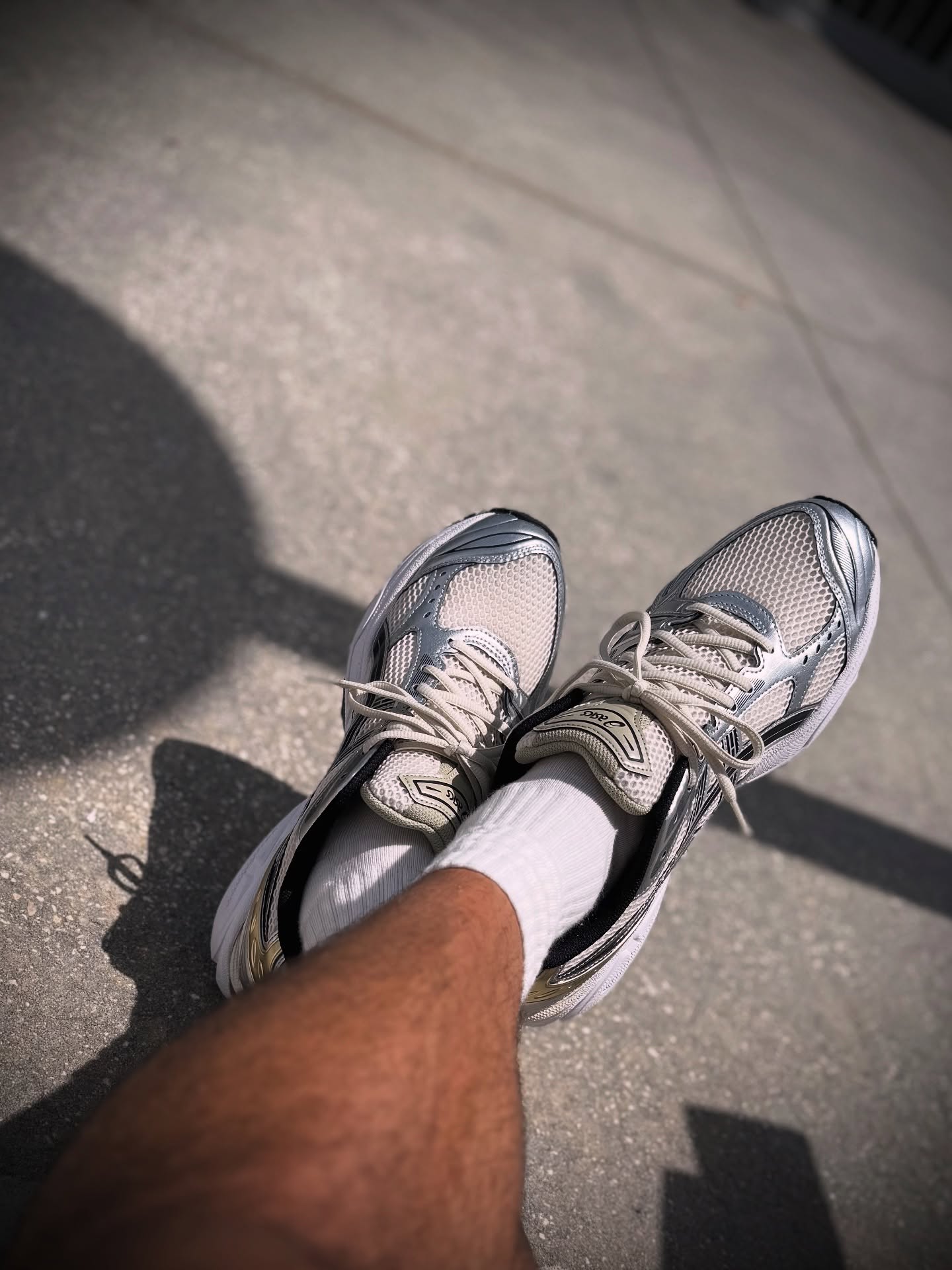 ASICS Gel-Kayano 14 Birch Pure Silver, Lifestyle View 3, SKU 1203A537-200