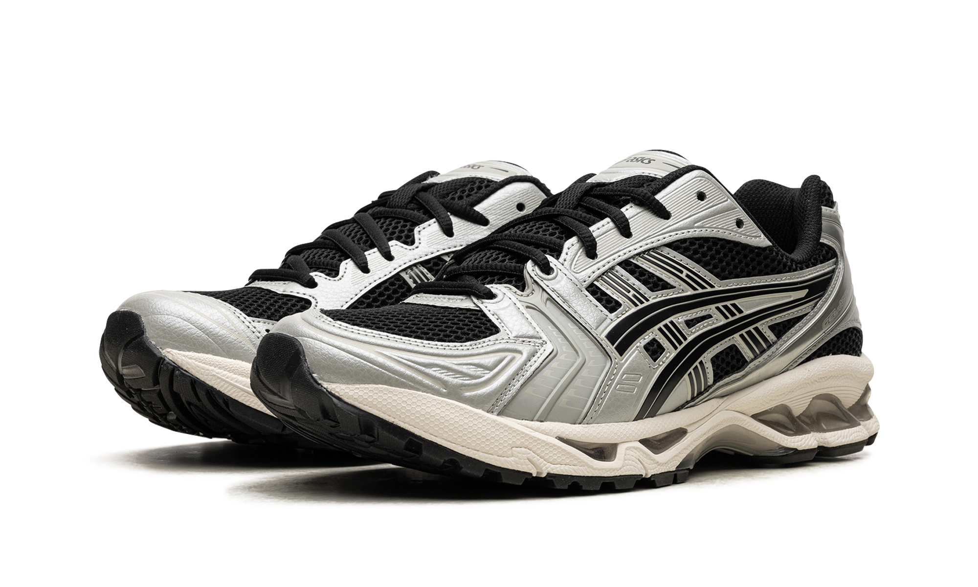 asics gel kayano 14 black seal grey+1201A019-005+diagnol left view