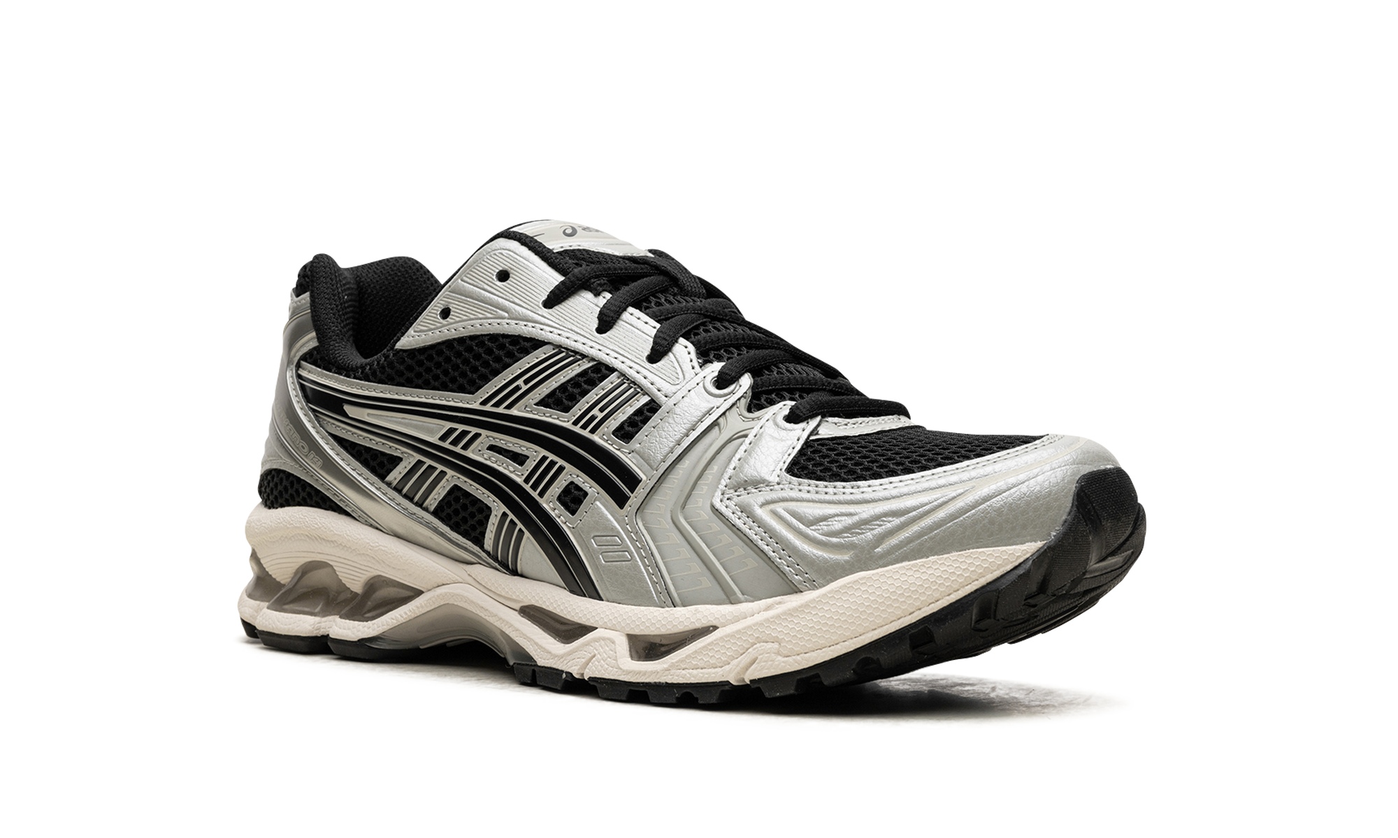 asics gel kayano 14 black seal grey+1201A019-005+diagnol right view