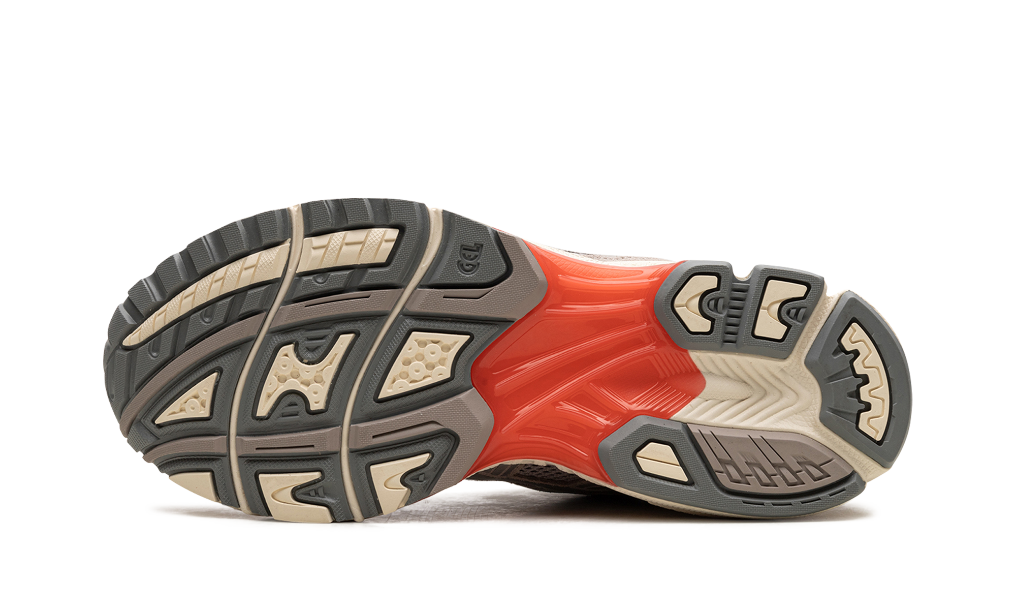 asics gel kayano 14 clay grey pure silver+1201A161-026+bottom view