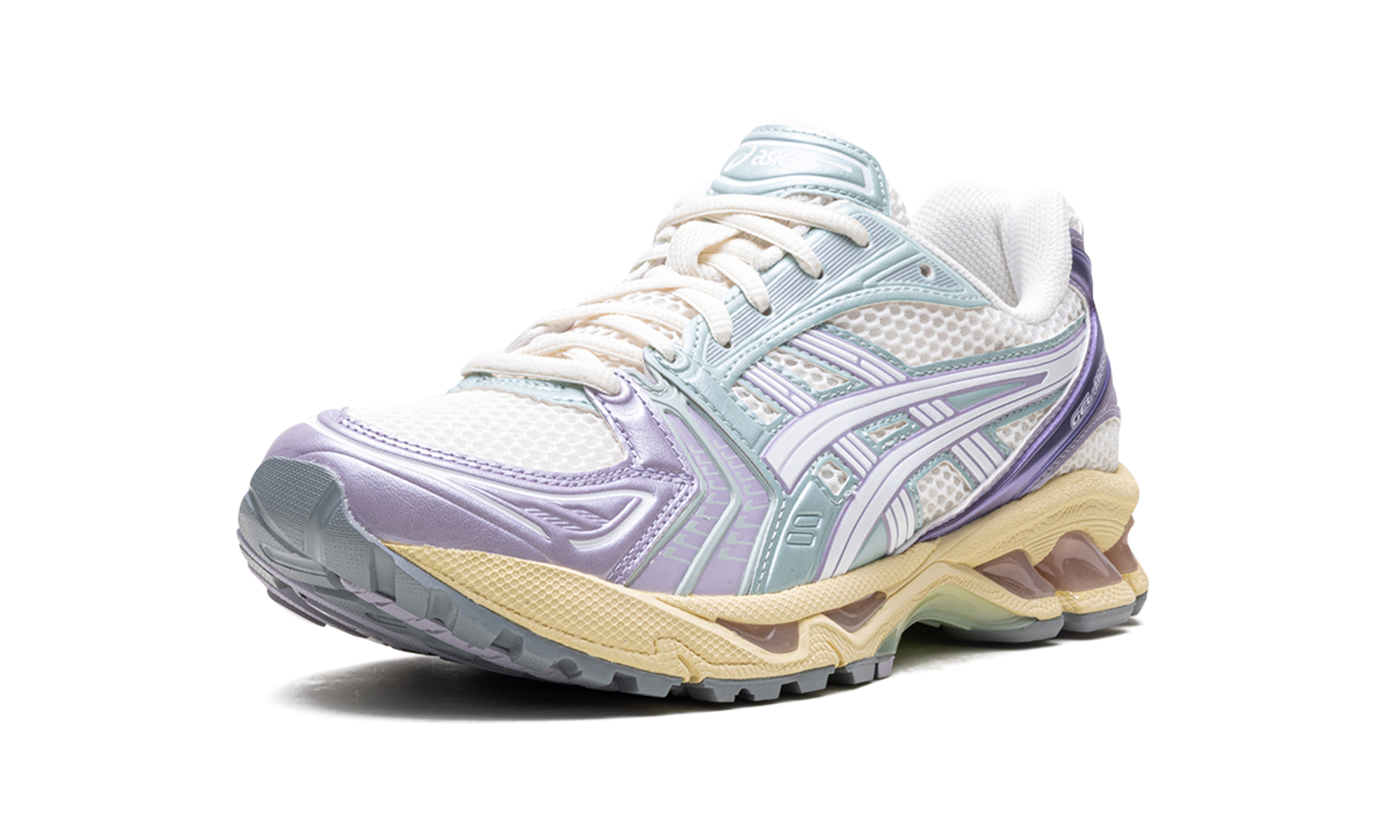 asics gel kayano 14 cream dusk violet+1203A537-105+left diagnol single view