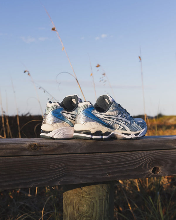 ASICS Gel-Kayano 14 Cream Raw Indigo, Lifestyle View 6, SKU 1203A537-116