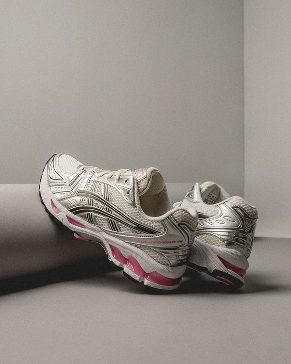 ASICS GEL-Kayano 14 Cream Sweet Pink, Lifestyle View 2, SKU 1203A537-103