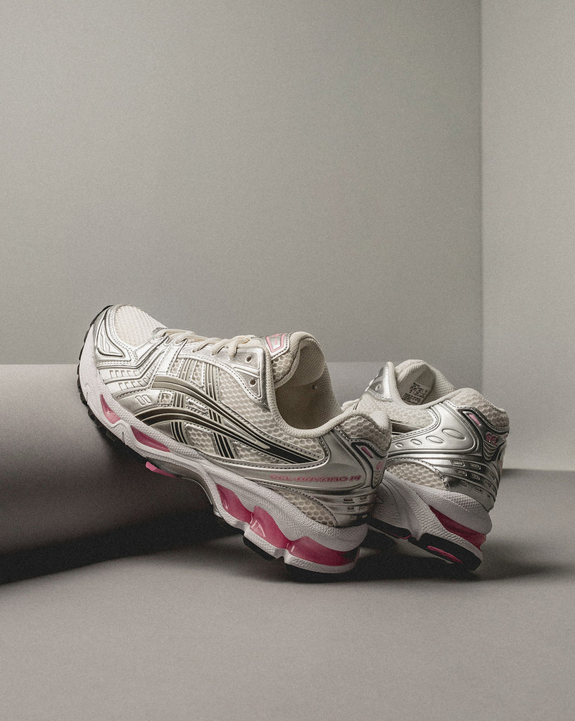 ASICS GEL-Kayano 14 Cream Sweet Pink, Lifestyle View 2, SKU 1203A537-103