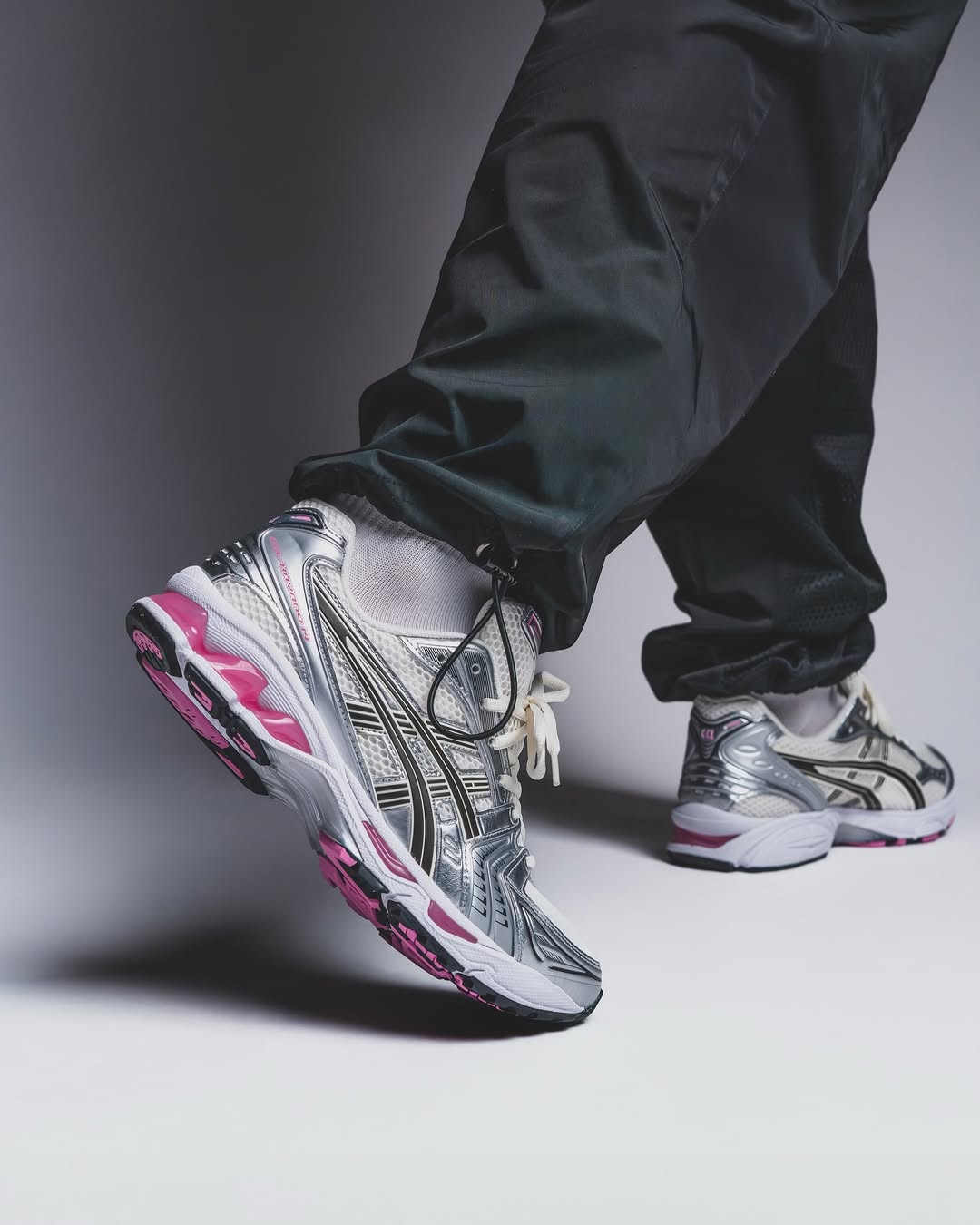ASICS GEL-Kayano 14 Cream Sweet Pink, Lifestyle View 5, SKU 1203A537-103