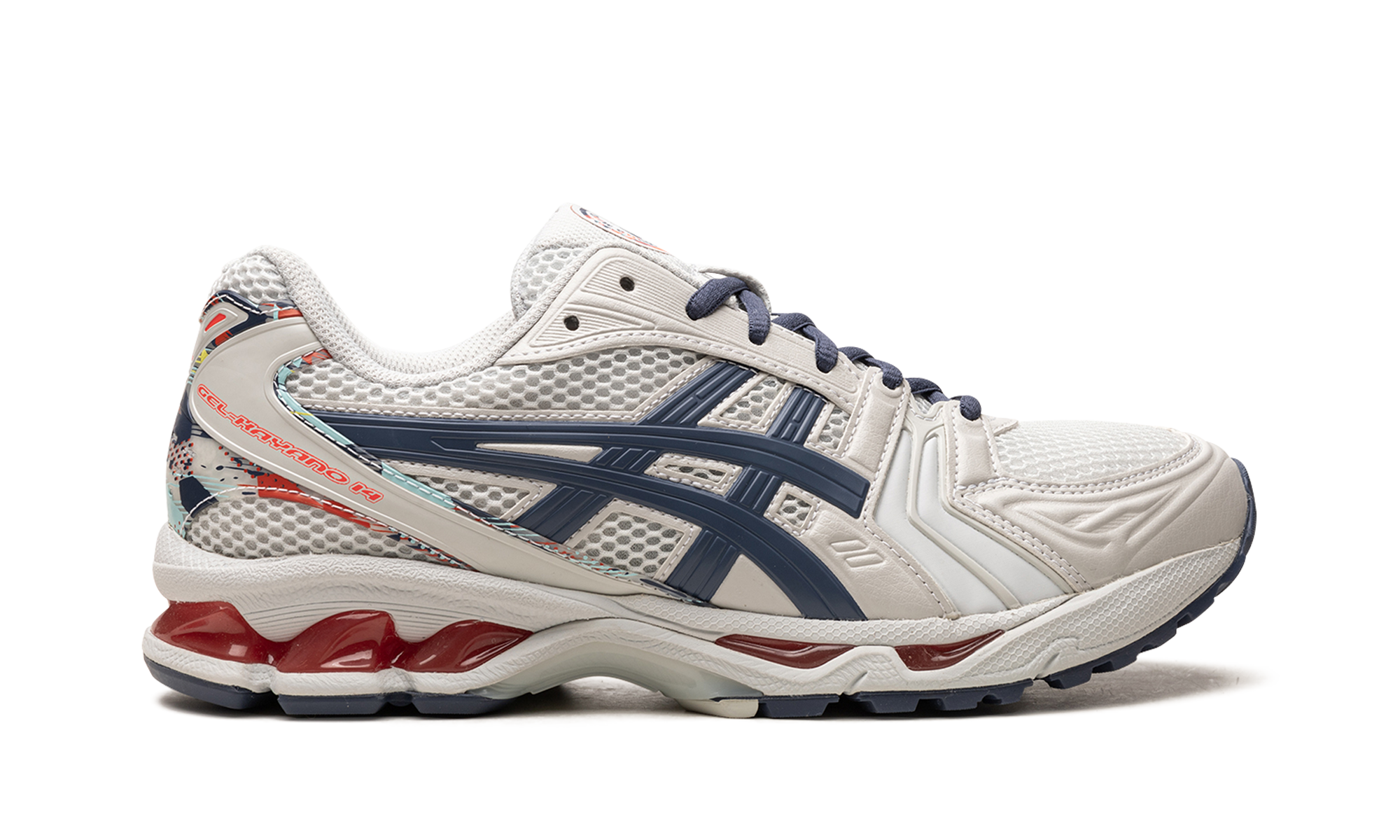 asics gel kayano 14 glacier grey thunder blue+1201A395-960+right view