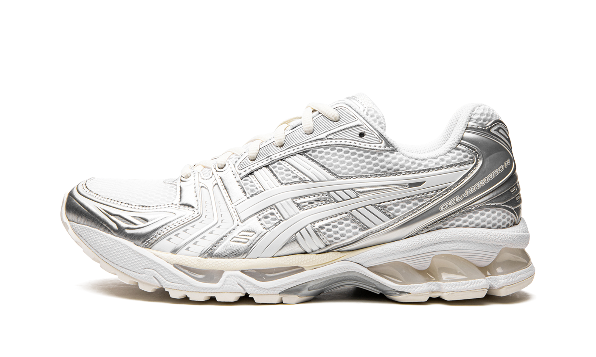 asics gel kayano 14 jjjjound silver white+1201A457-100+diagnol right view 1