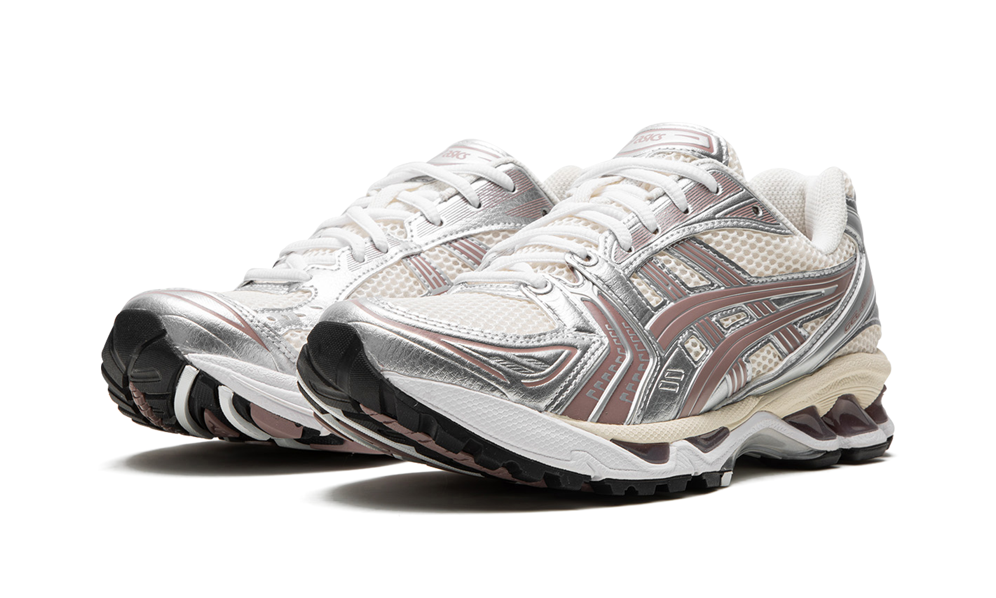 asics gel kayano 14 kith cream antler+1201A954-101+diagnol left view