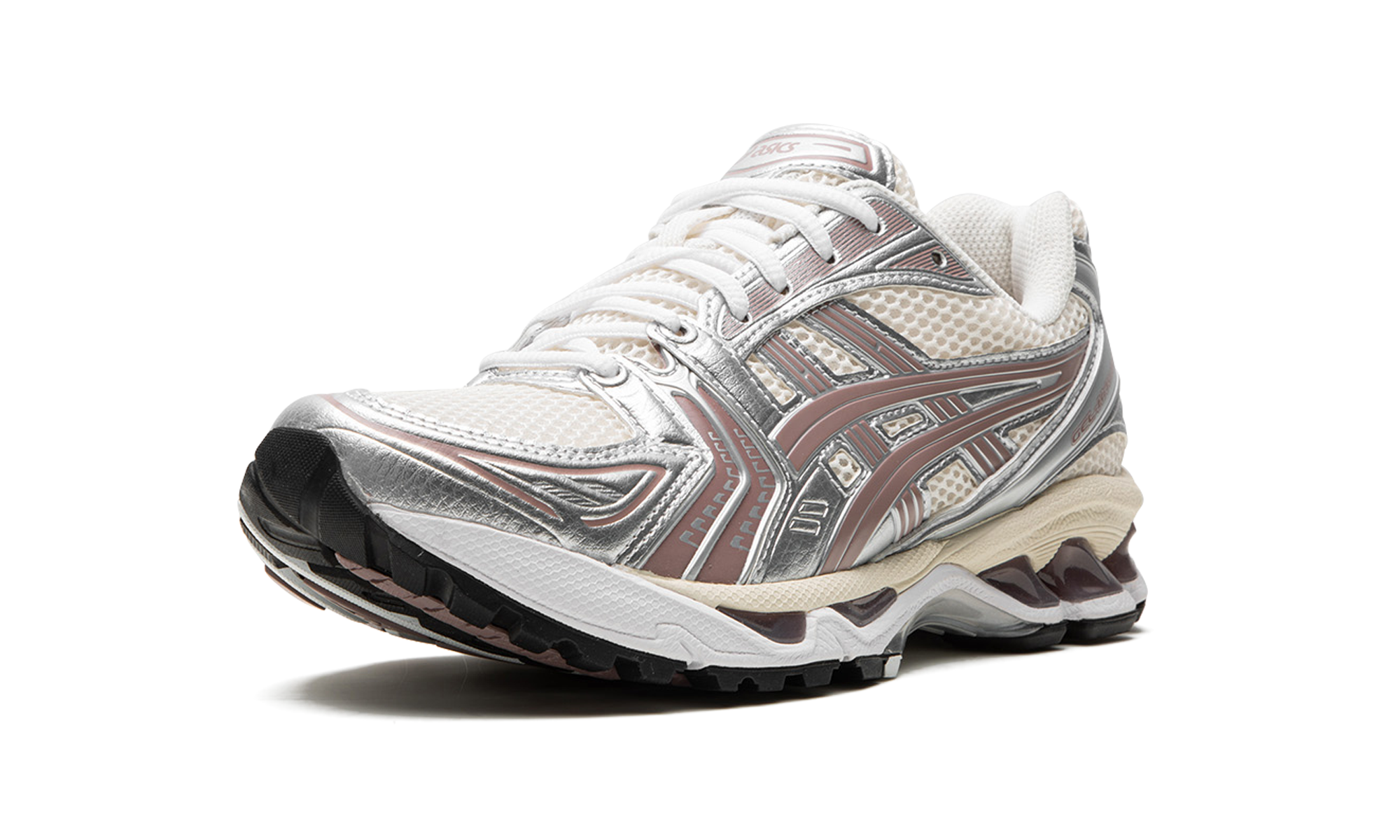 asics gel kayano 14 kith cream antler+1201A954-101+left diagnol single view