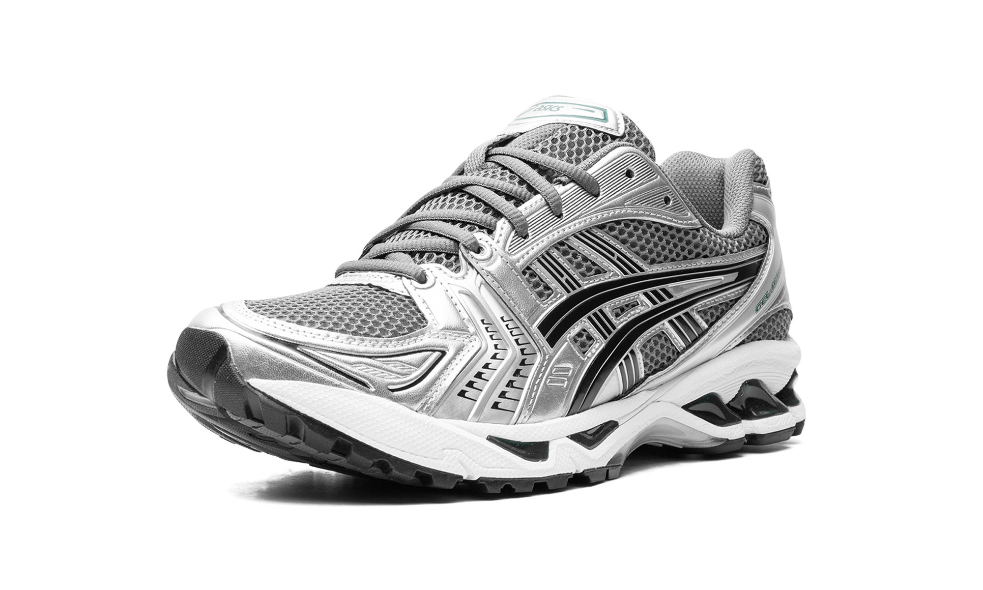 asics gel kayano 14 metropolis jasper green+1203A537-020+left diagnol single view