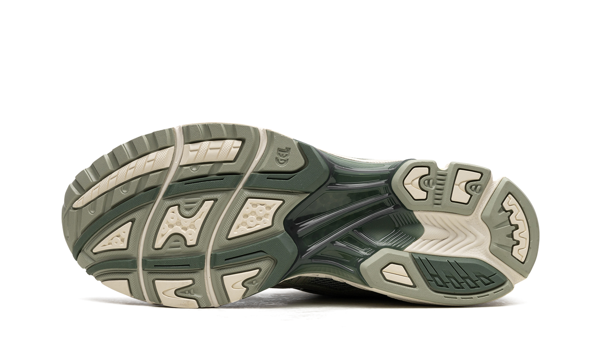 asics gel kayano 14 olive grey pure silver+1201A161-301+bottom view