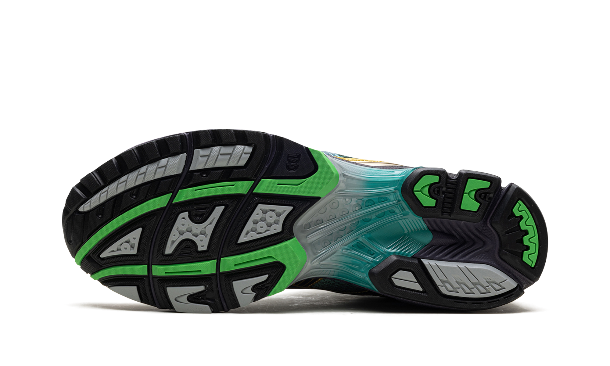 asics gel kayano 14 p andrade gradation green+1203A639-300+bottom view