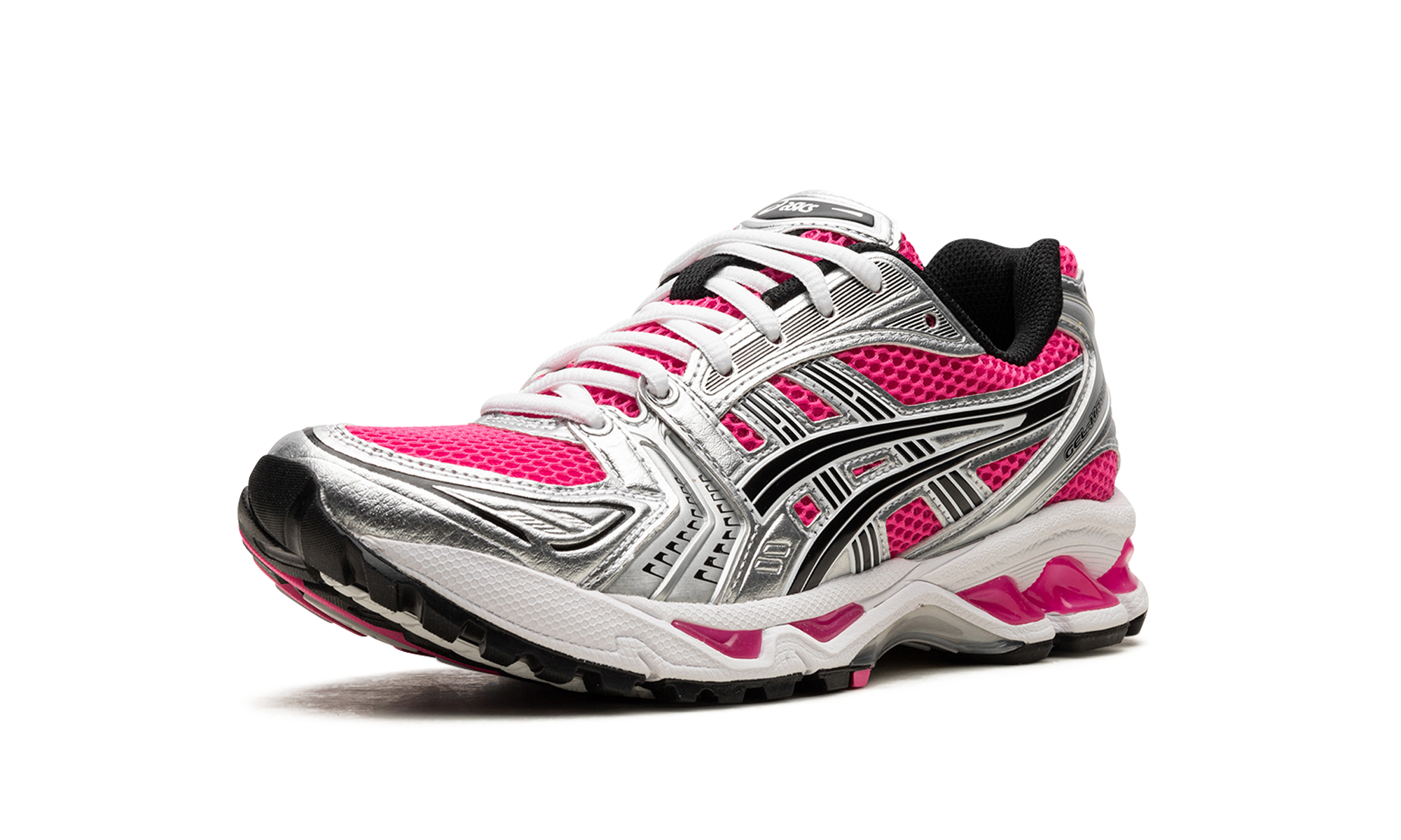 asics gel kayano 14 pink glo+1201A019-700+left diagnol single view