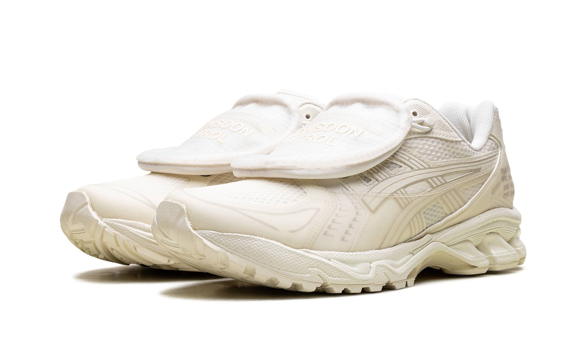 asics gel kayano 14 sbtg x limited edt monsoon patrol cream+1201A975-100+diagnol left view