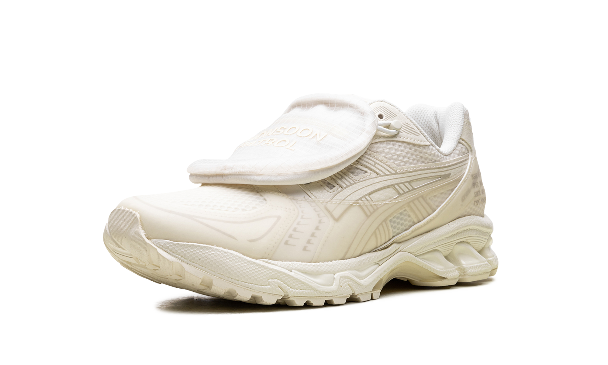 asics gel kayano 14 sbtg x limited edt monsoon patrol cream+1201A975-100+left diagnol single view